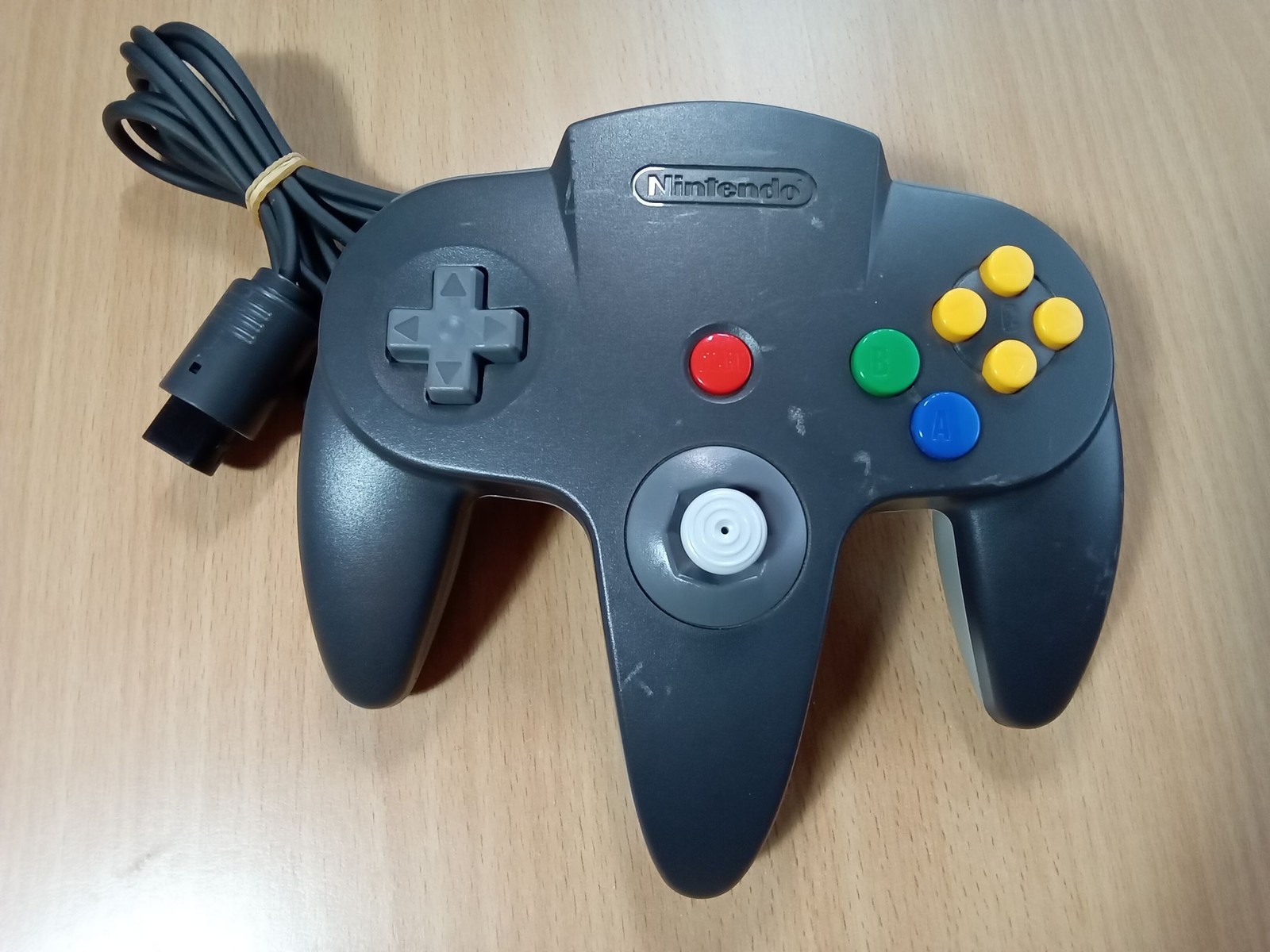 N64 Nintendo 64 Controller Game Pad (Official/Genuine) [NUS-005] (Black & Grey)
