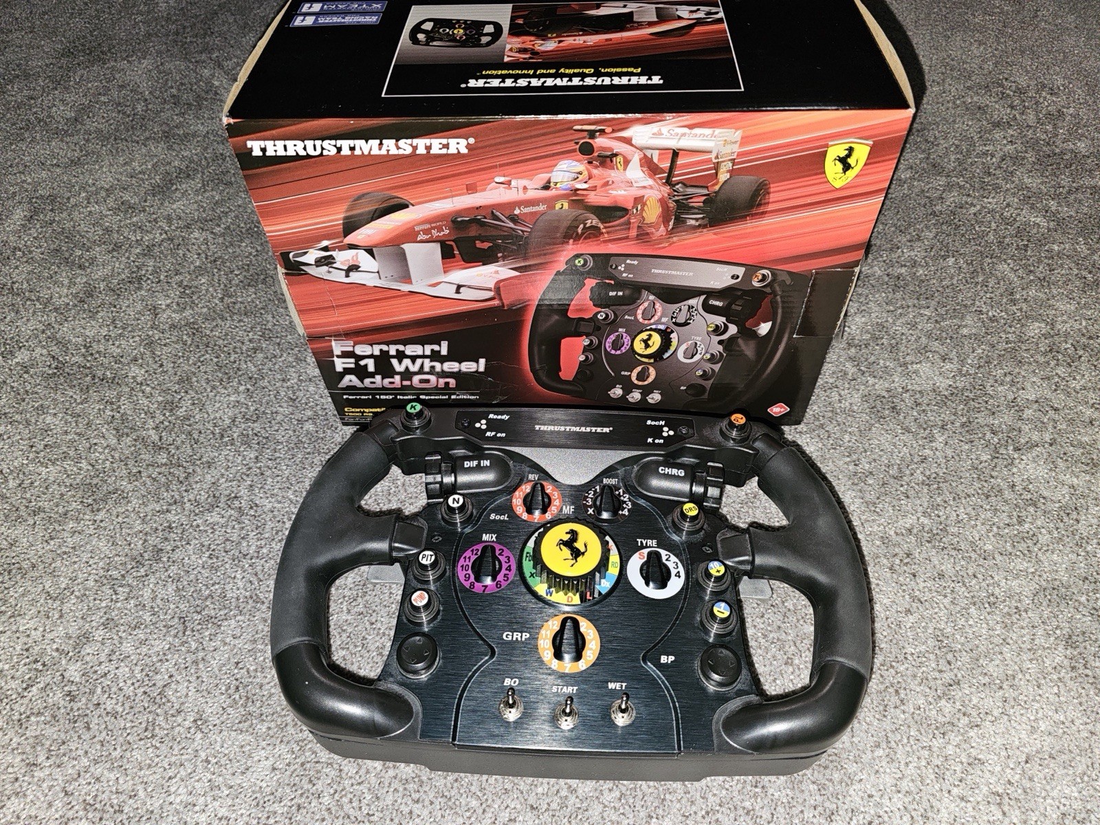 Thrustmaster Ferrari F1 Wheel Add-On Racing Wheel Attachment w/ Paddle Shifters