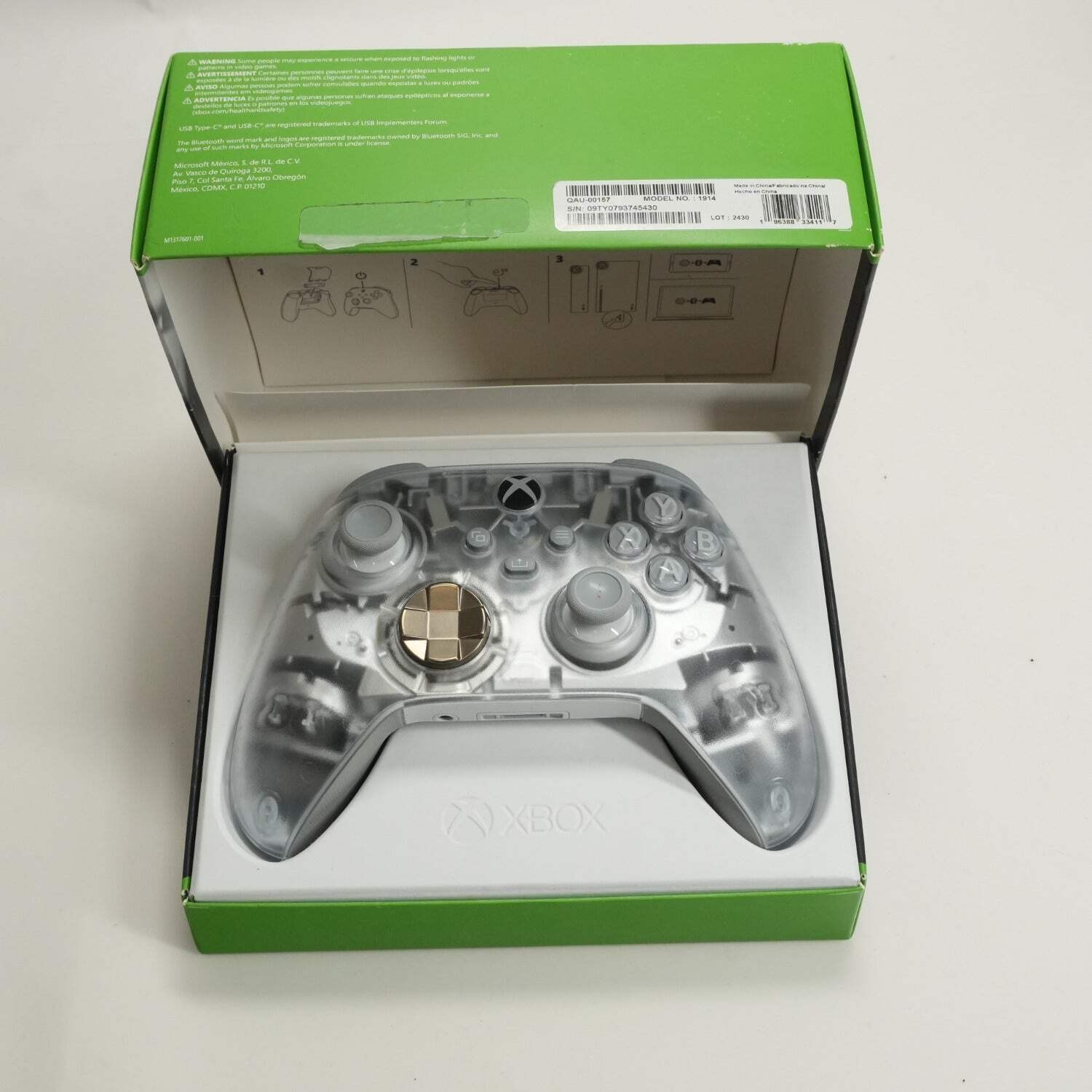 Microsoft Xbox One Ghost Cipher Special Edition Wireless Controller QAU-00157