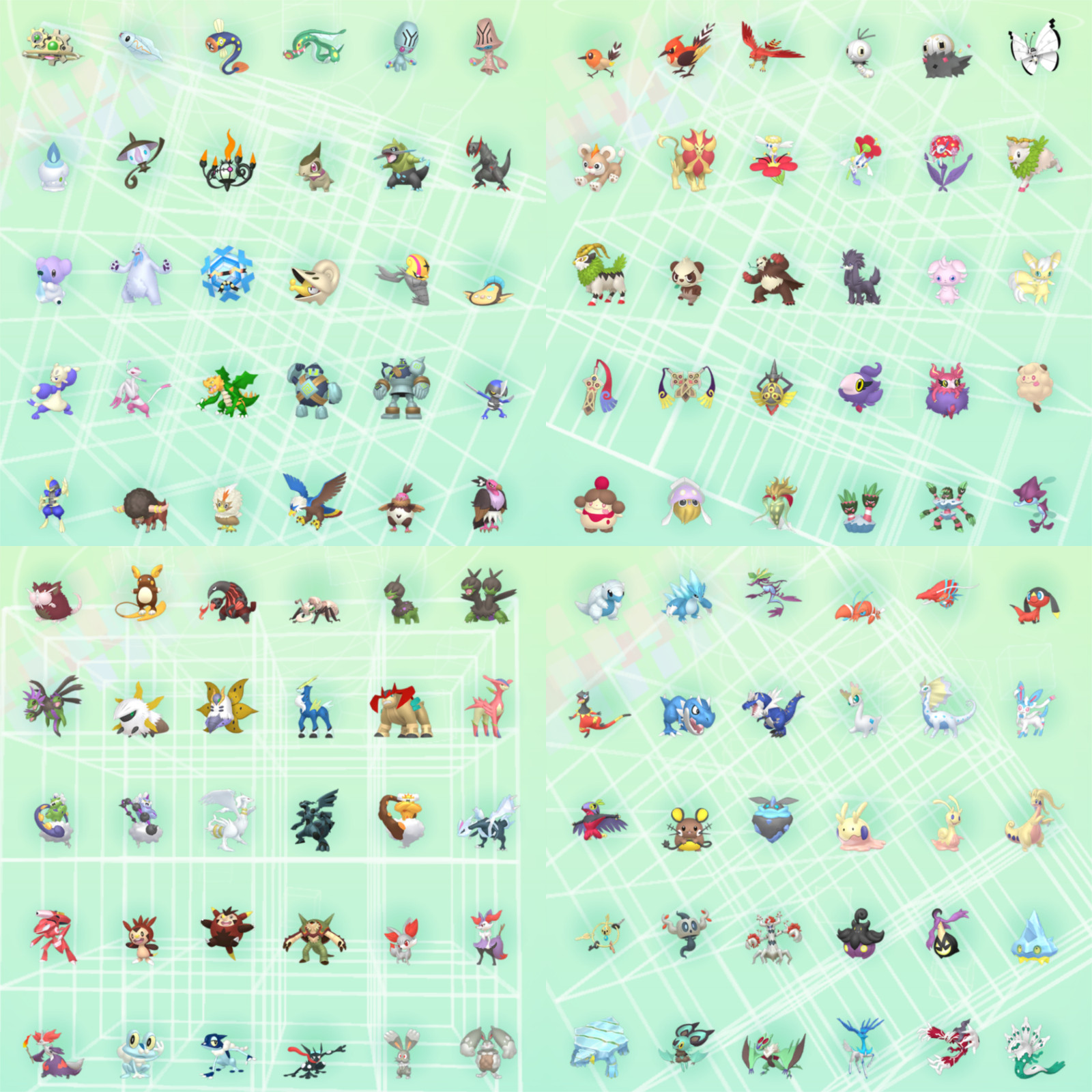 Pokemon HOME Gen 1-7 2404 Pokemon Normal + Shiny + Living Dex Event Complete