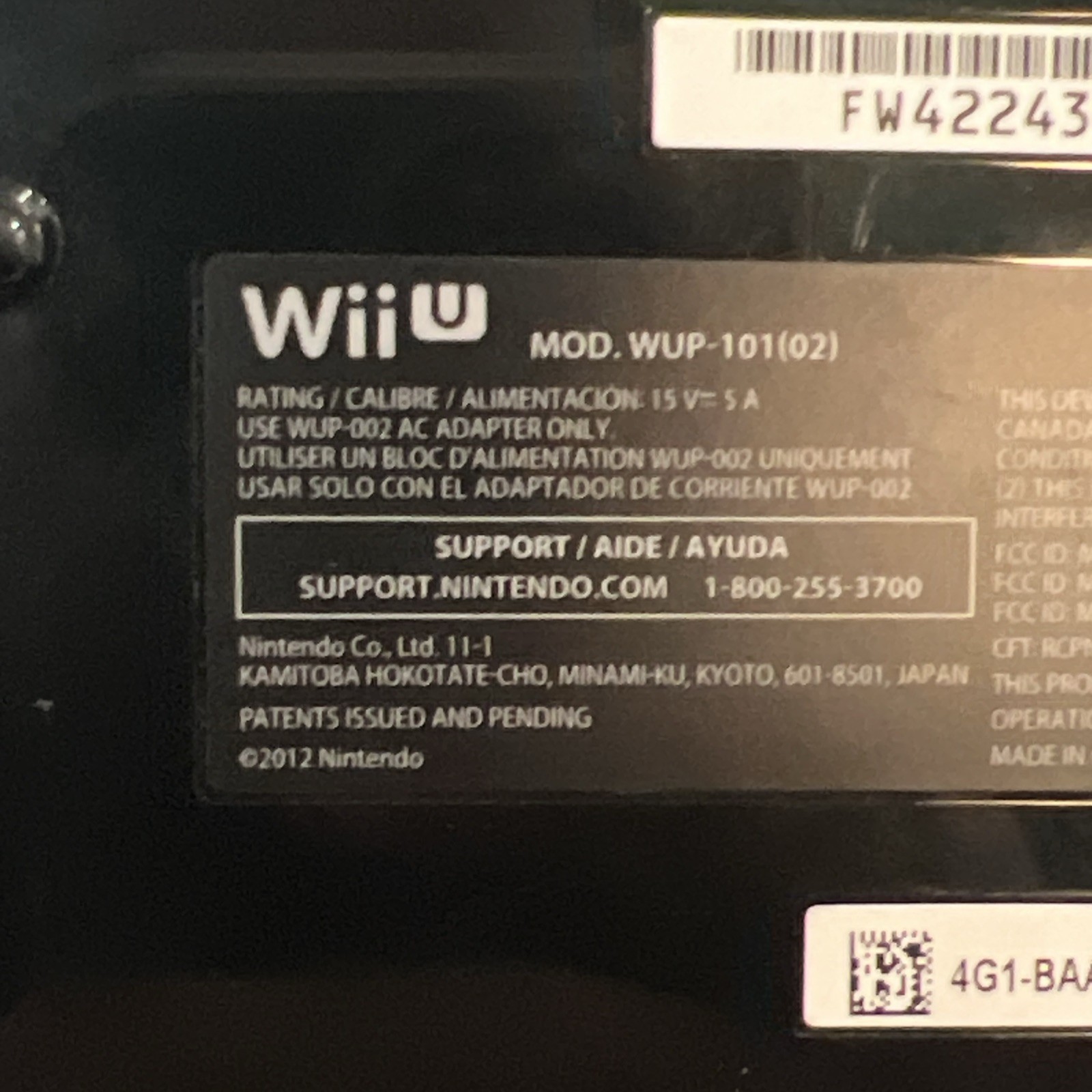 Nintendo Wii U Console System Bundle 32GB Tested Works Video Game Console