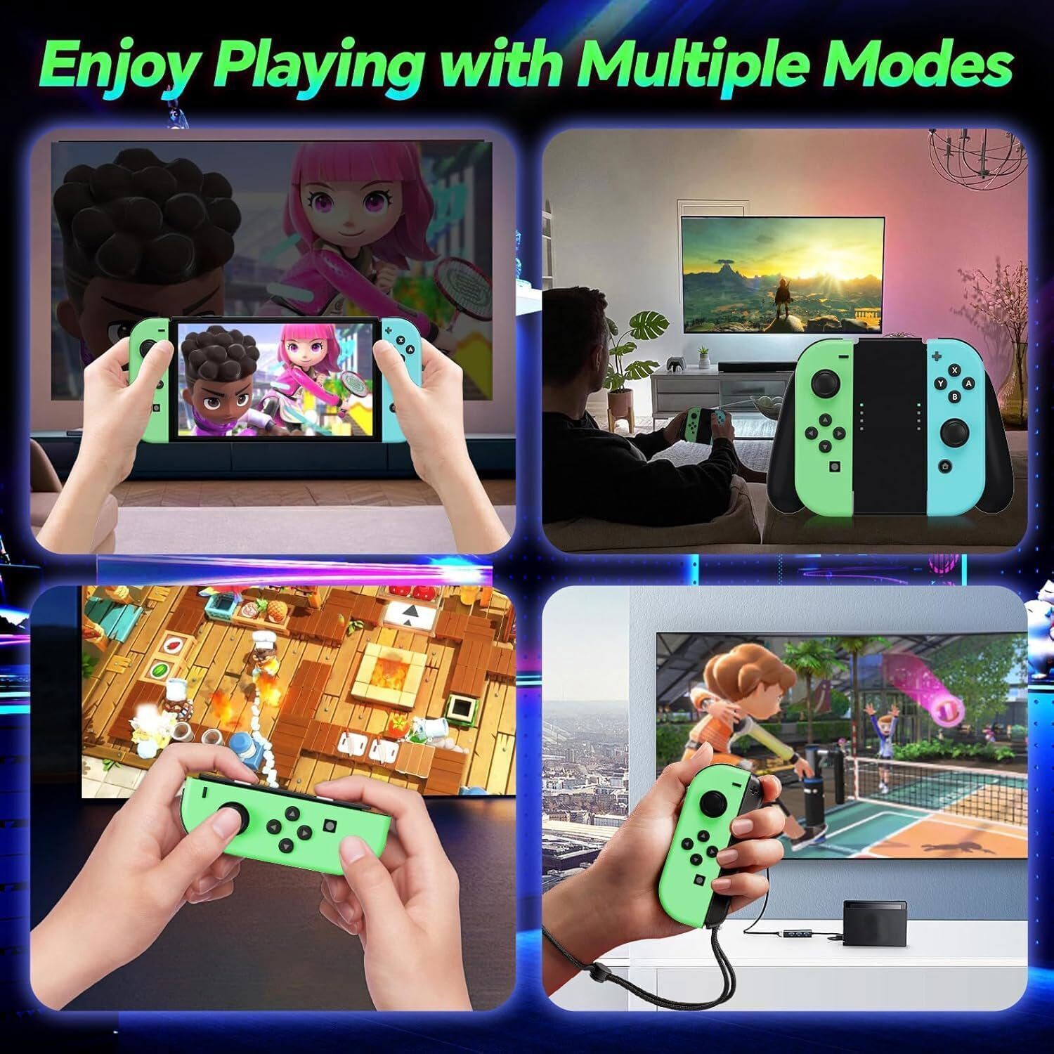 For Nintendo Switch Joy-con-Controller Left w/ Right Wireless Gamepad 1-Pair