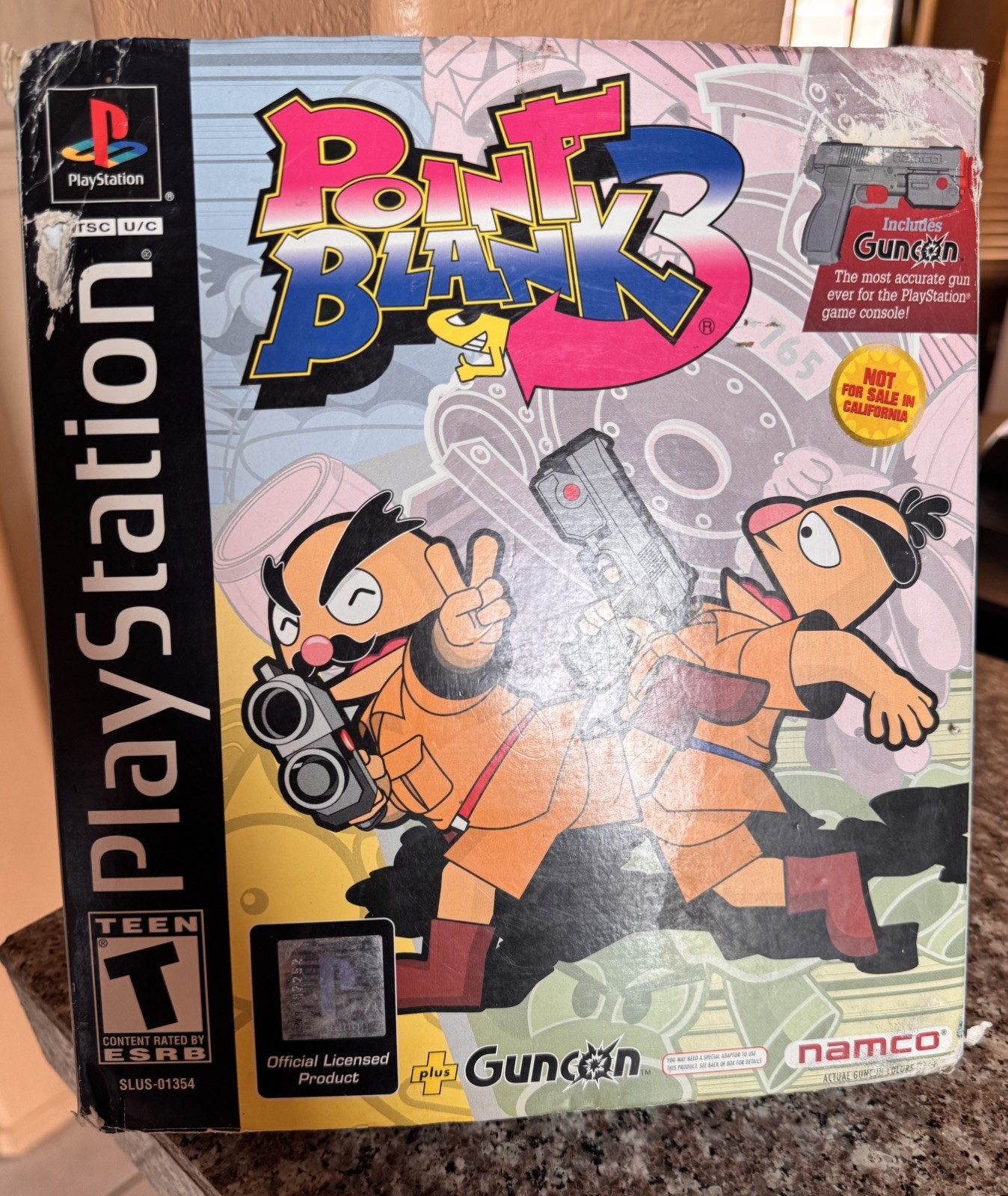 Point Blank 3 (Sony PlayStation 1, 2001) CIB WITH GUNCON! GREAT Condition