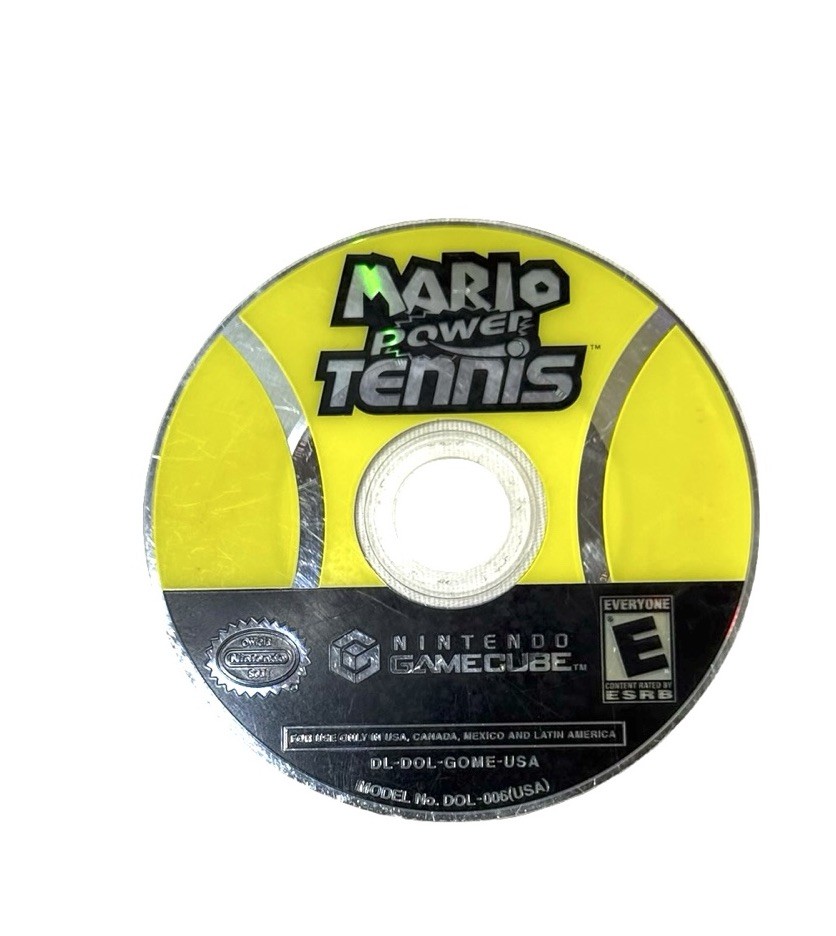 TESTED Acceptable Mario Power Tennis Nintendo GameCube Disc Only NO CASE