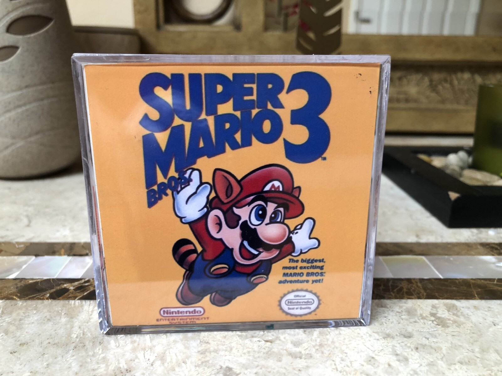 Super Mario Bros 3 Nintendo NES 3D Cube Handmade Diorama Shadowbox