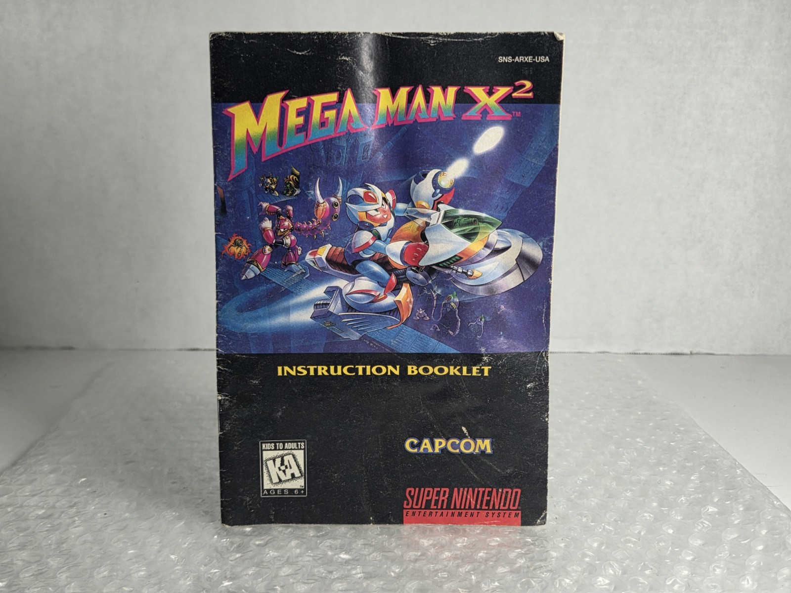 Mega Man X2 Super Nintendo Authentic SNES Instruction Manual Booklet ONLY OEM