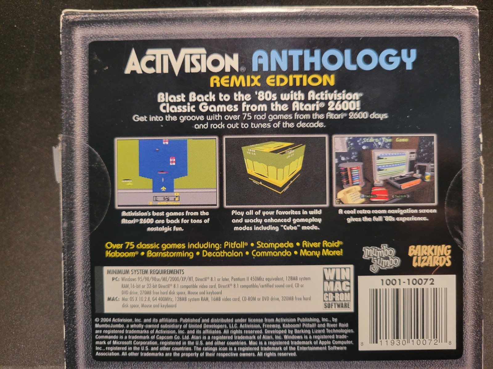 Video Game PC Activision Anthology Remix Edition 75 games Pitfall & River Raid