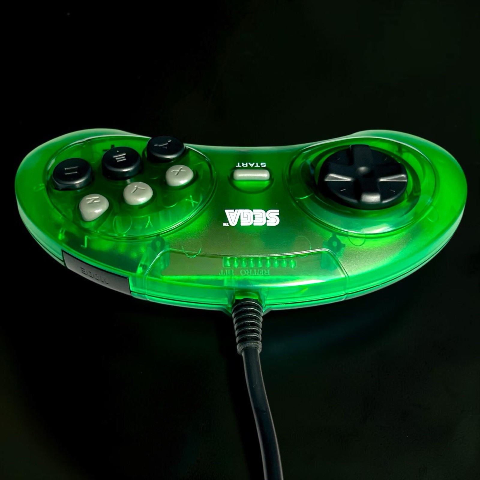 Custom SEGA Genesis 6 Button Controller Funtastic Jungle NEW 10FT Cable MK-1653