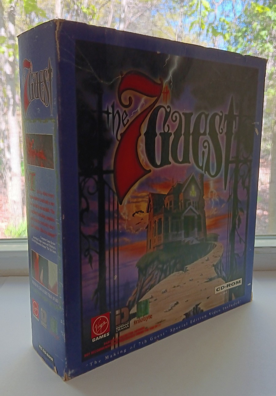 The 7th Guest 1992 PC CD-ROM Game Complete VHS Big Box – Horror