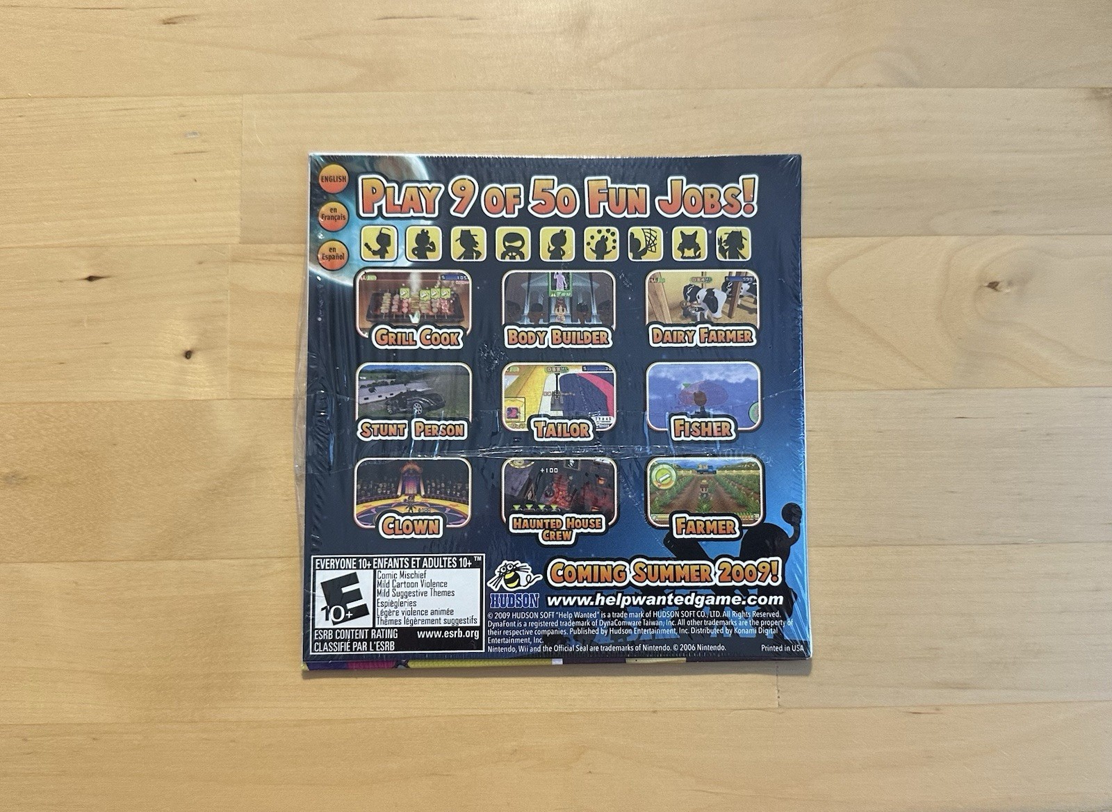 Help Wanted: 50 Wacky Jobs! NFR Demo Disc – Brand New – Hudson Nintendo Wii Game