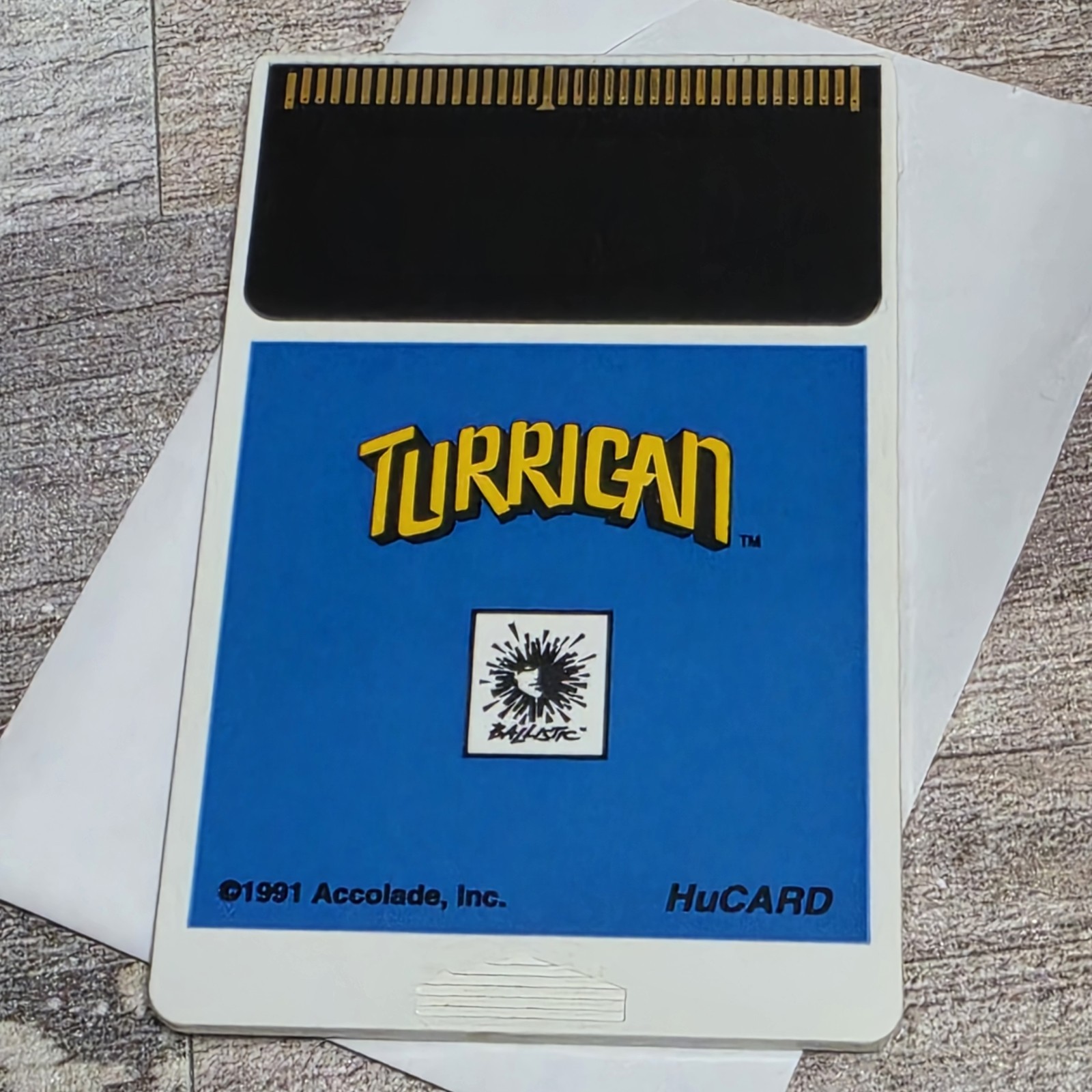 Accolade Turrican TurboGrafx-16 TG16 HuCard Authentic with Manual Complete