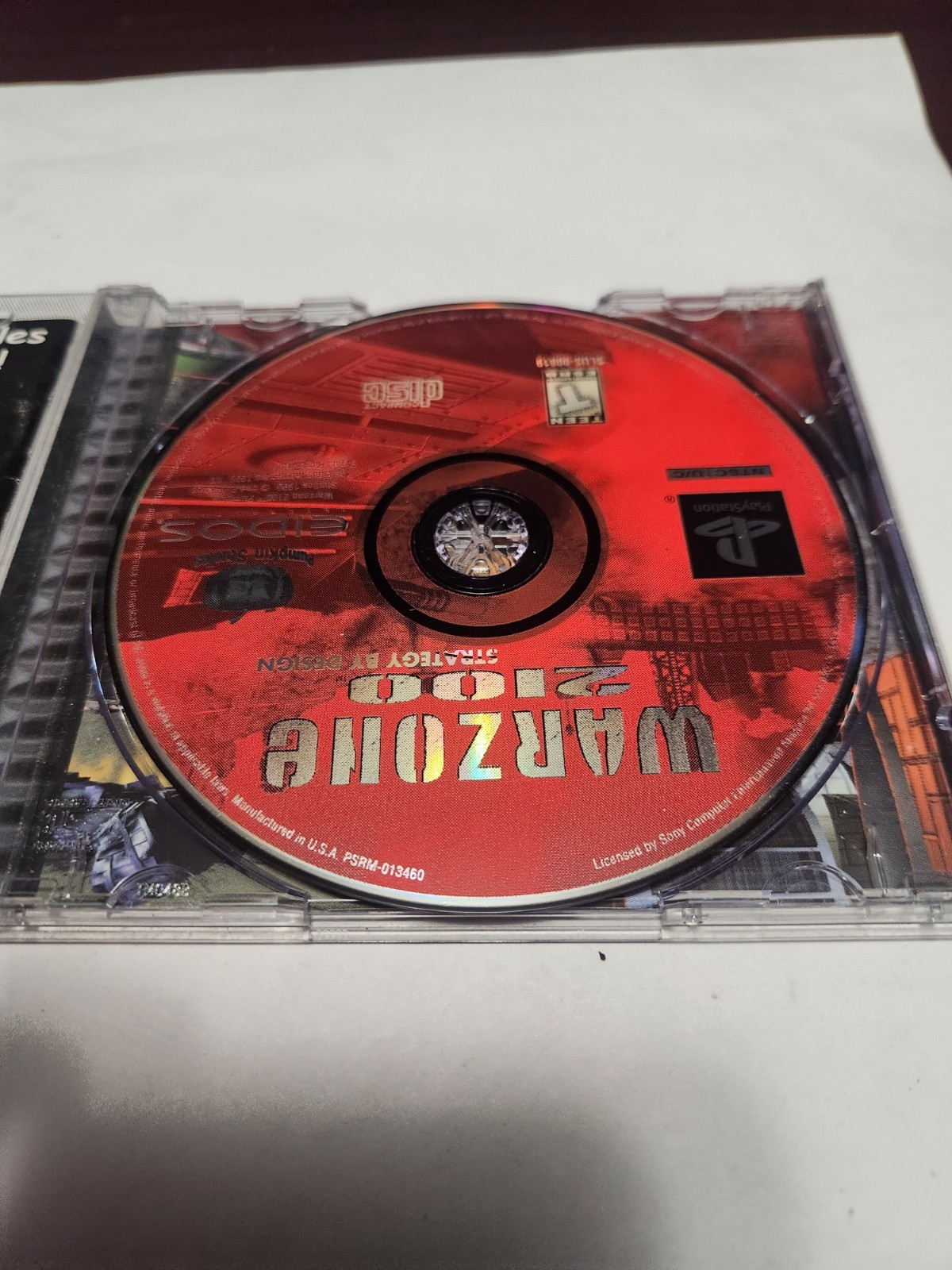 Sonyy Playstation 1 Warzone 2100 PS1 Video Game