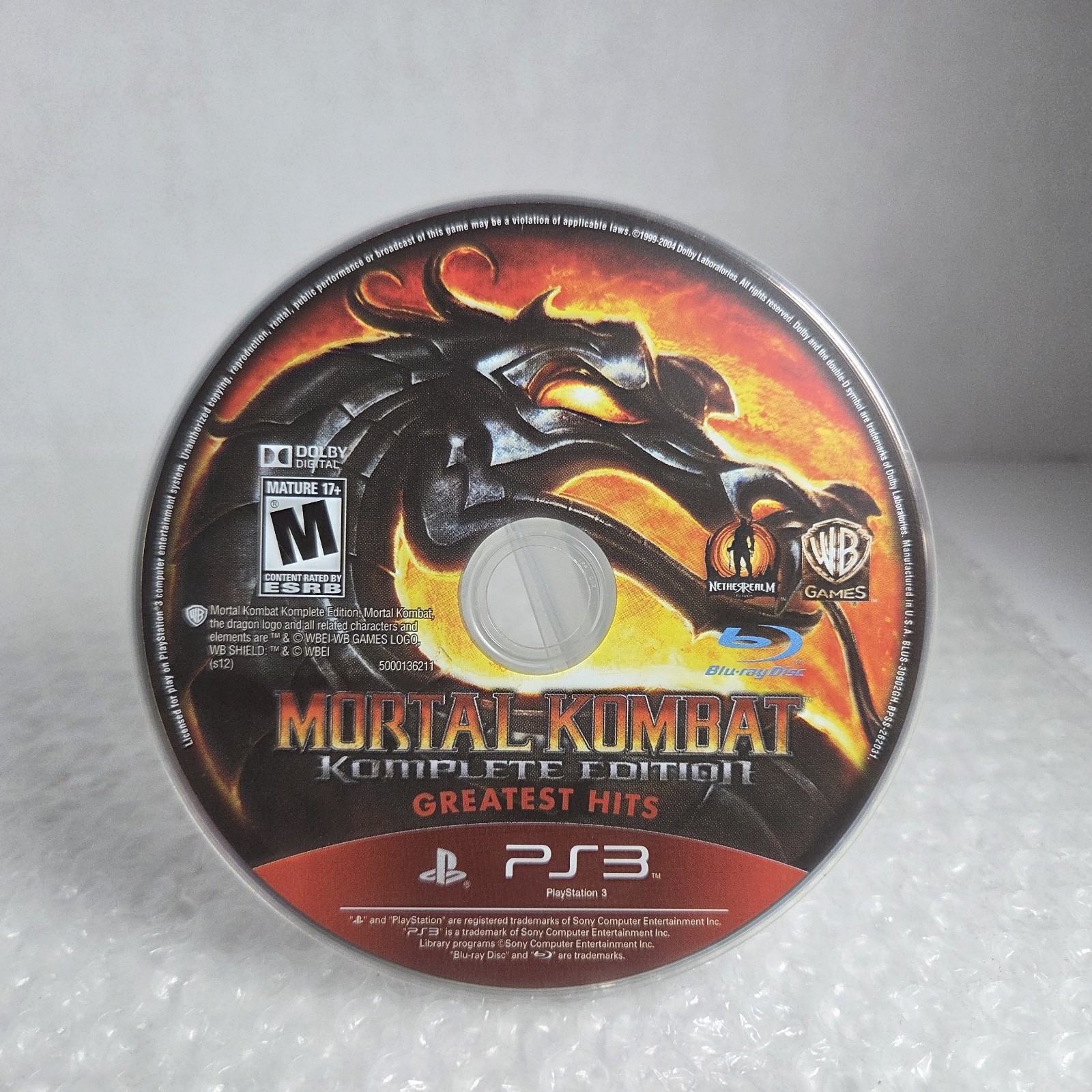 Mortal Kombat Komplete Edition Sony PlayStation 3 PS3 Greatest Hits Complete CIB