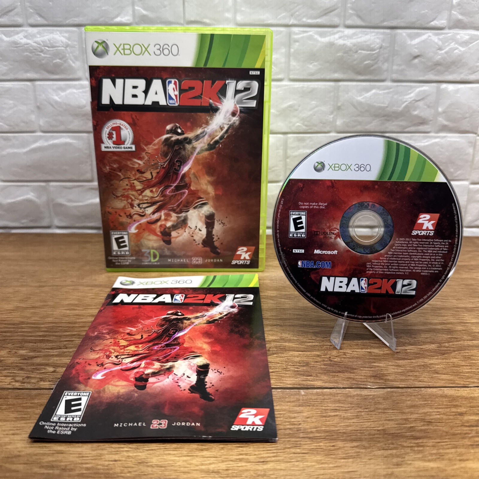 NBA 2K12 (Microsoft Xbox 360, 2011) Jordan Cover CIB Refurbished 1 Yr Warranty