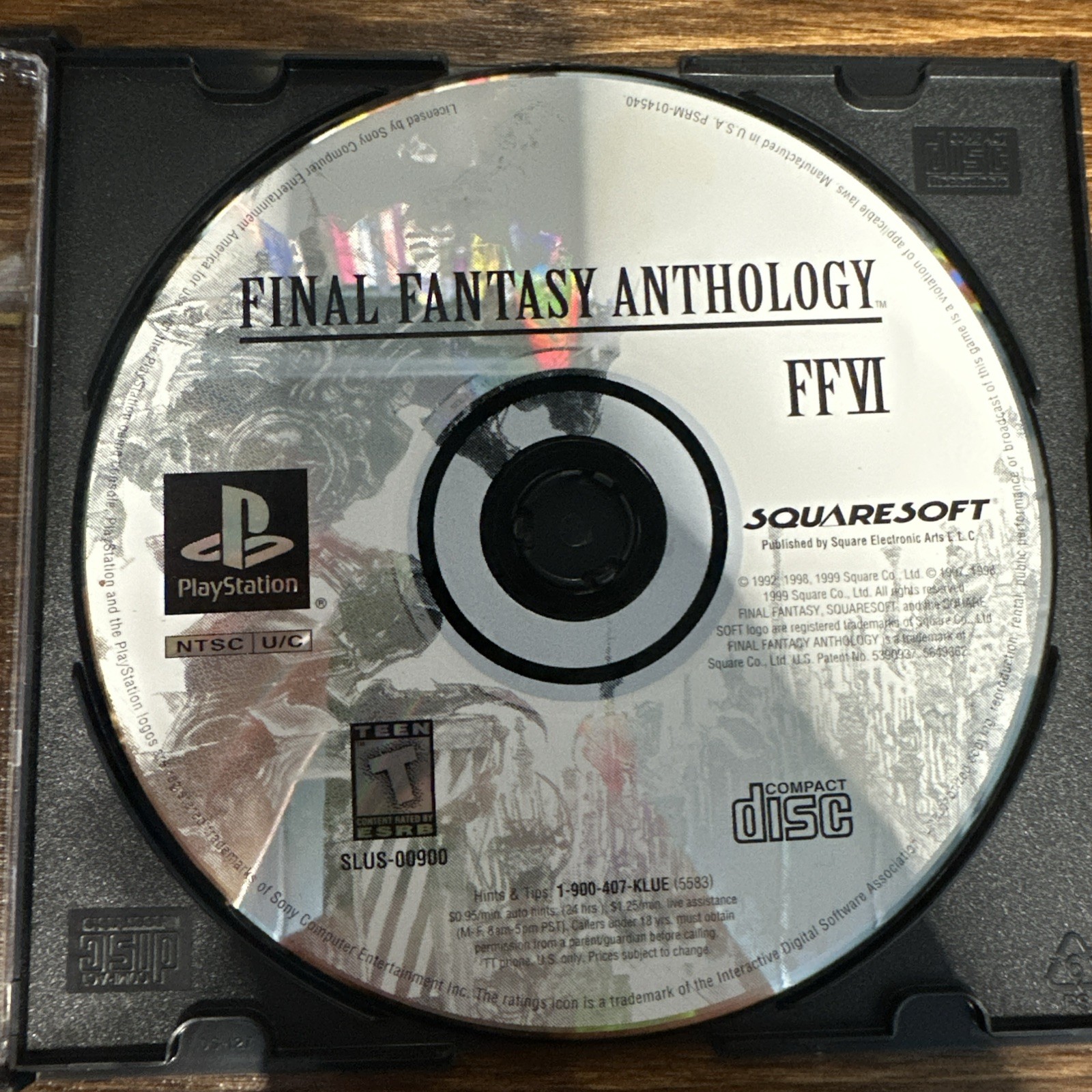 Final Fantasy Anthology (Disc 6 VI) PS1 Disk Only Generic CD Case Used