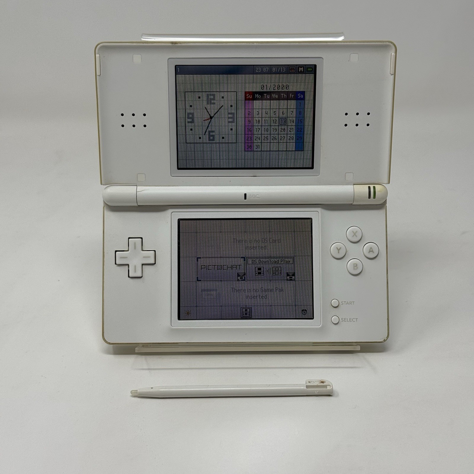 Nintendo DS Lite Handheld Console – White w/ Stylus Tested and Working