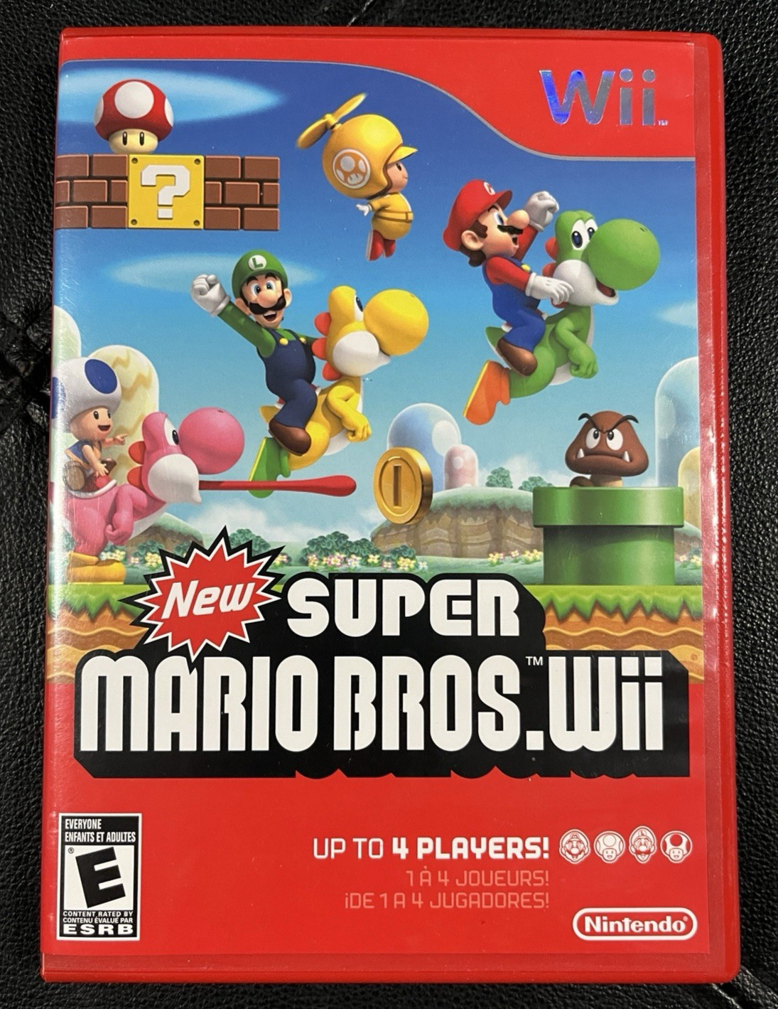 New Super Mario Bros. Wii 2009 Complete with Inserts! Cleaned, Tested & Working!