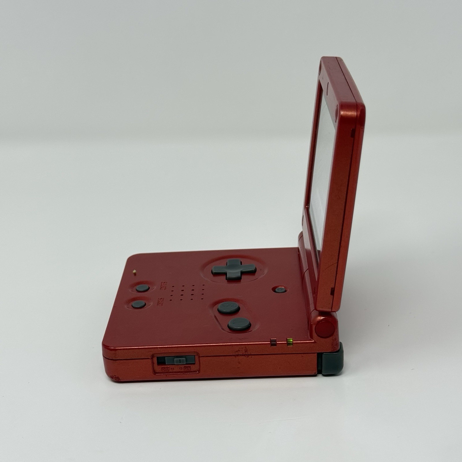 Nintendo Game Boy Advance SP AGS-001 Flame Red Console No Charger Tested