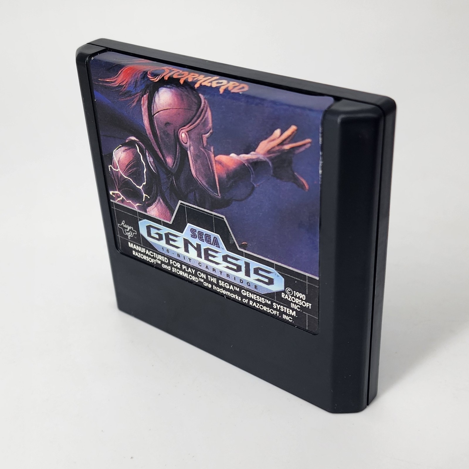 Stormlord Sega Genesis Complete Case Cart Manual CLEANED & TESTED w/ Protector!