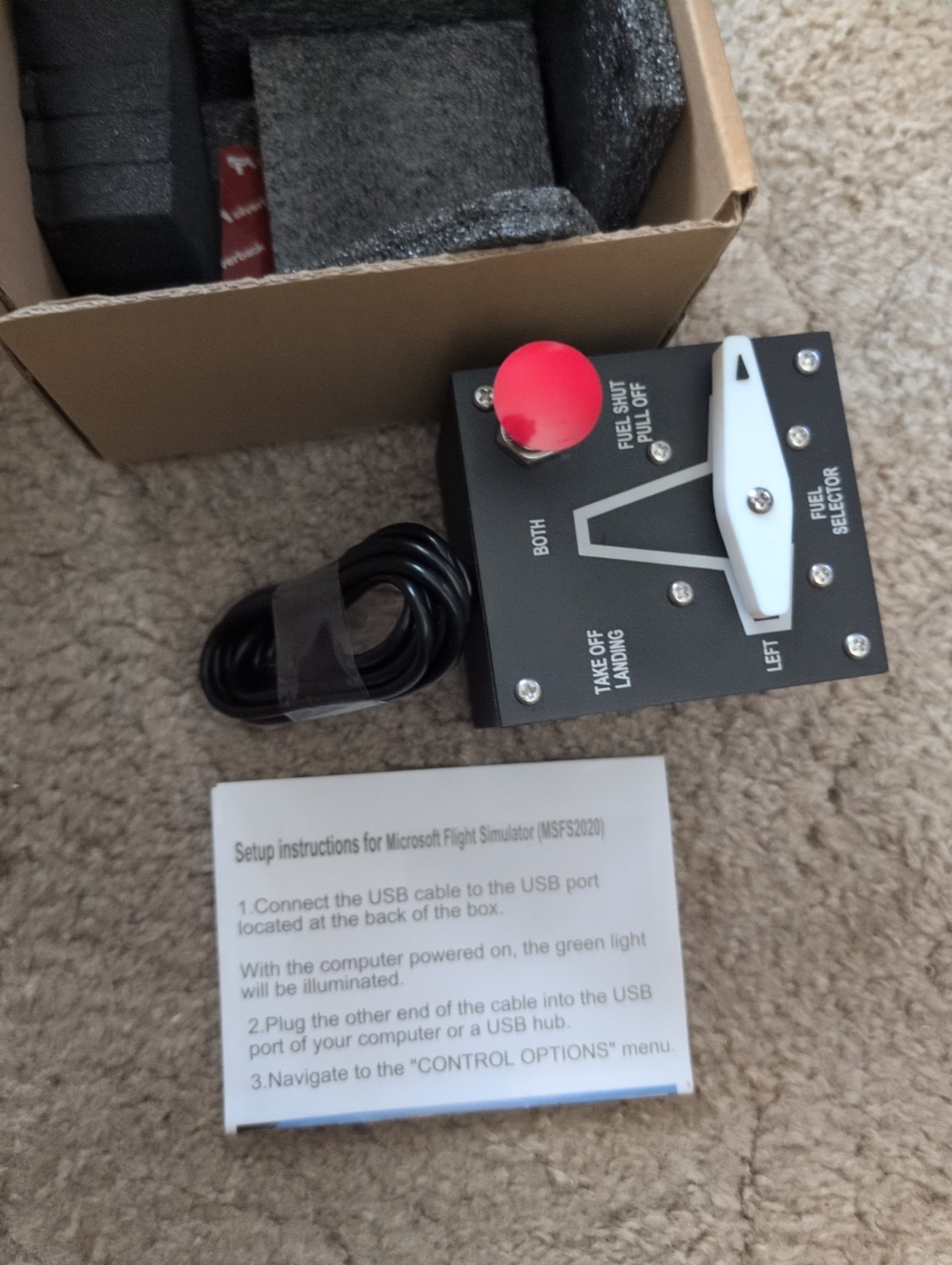 MSFS2020 Meza Fuel Tank Selector for Flight Simulators