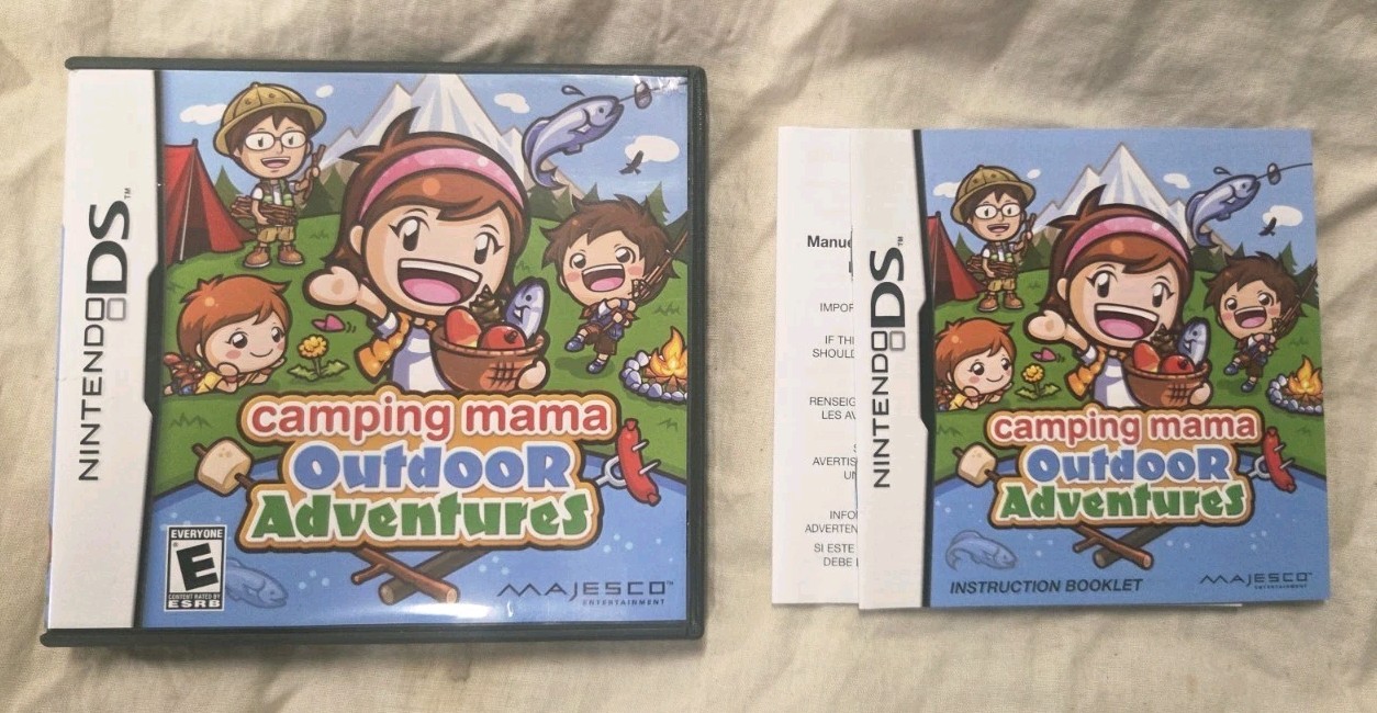 Camping Mama Outdoor Adventures Complete & Tested CIB (Nintendo DS NDS 2011)