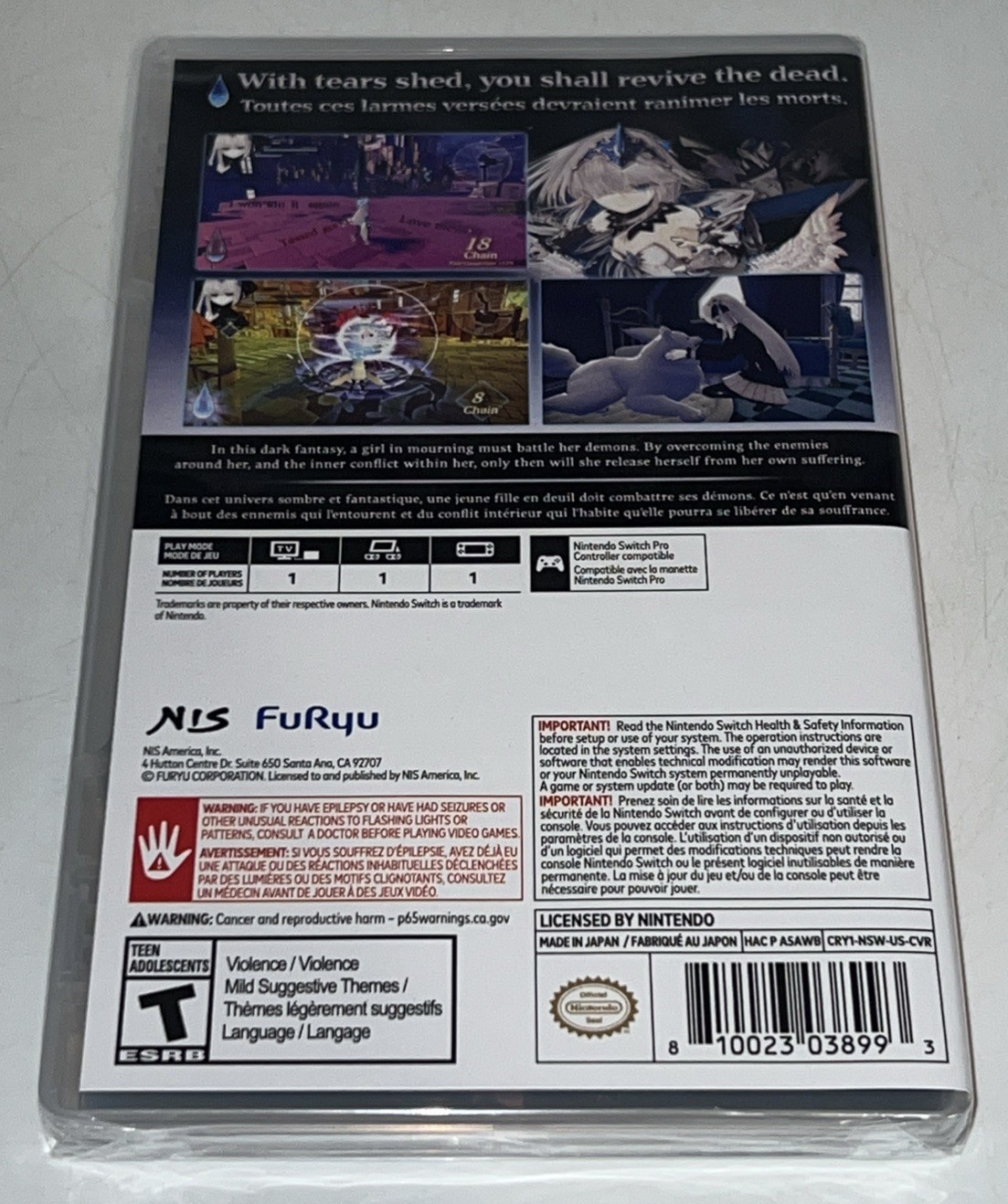 Crystar (Nintendo Switch) NIS America- New Sealed