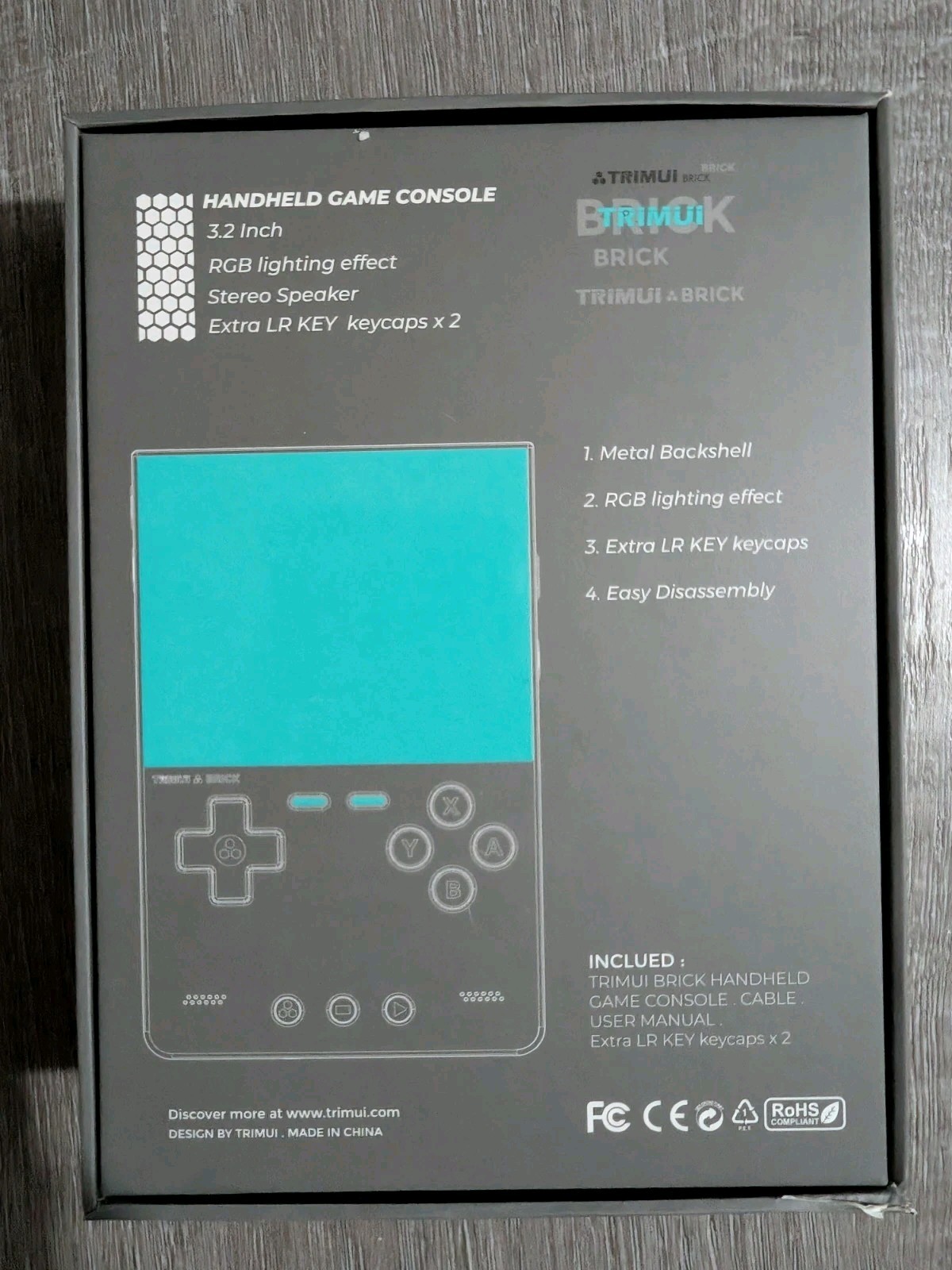 Trimui Brick Retro Handheld Video Game Console, White