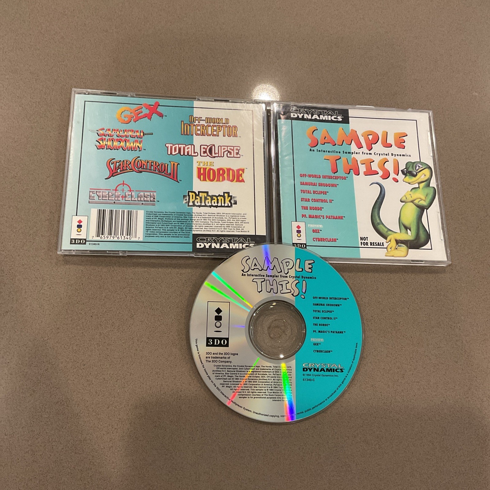 Sample This! Interactive Sampler From Crystal Dynamics Panasonic 3DO Demo Disc