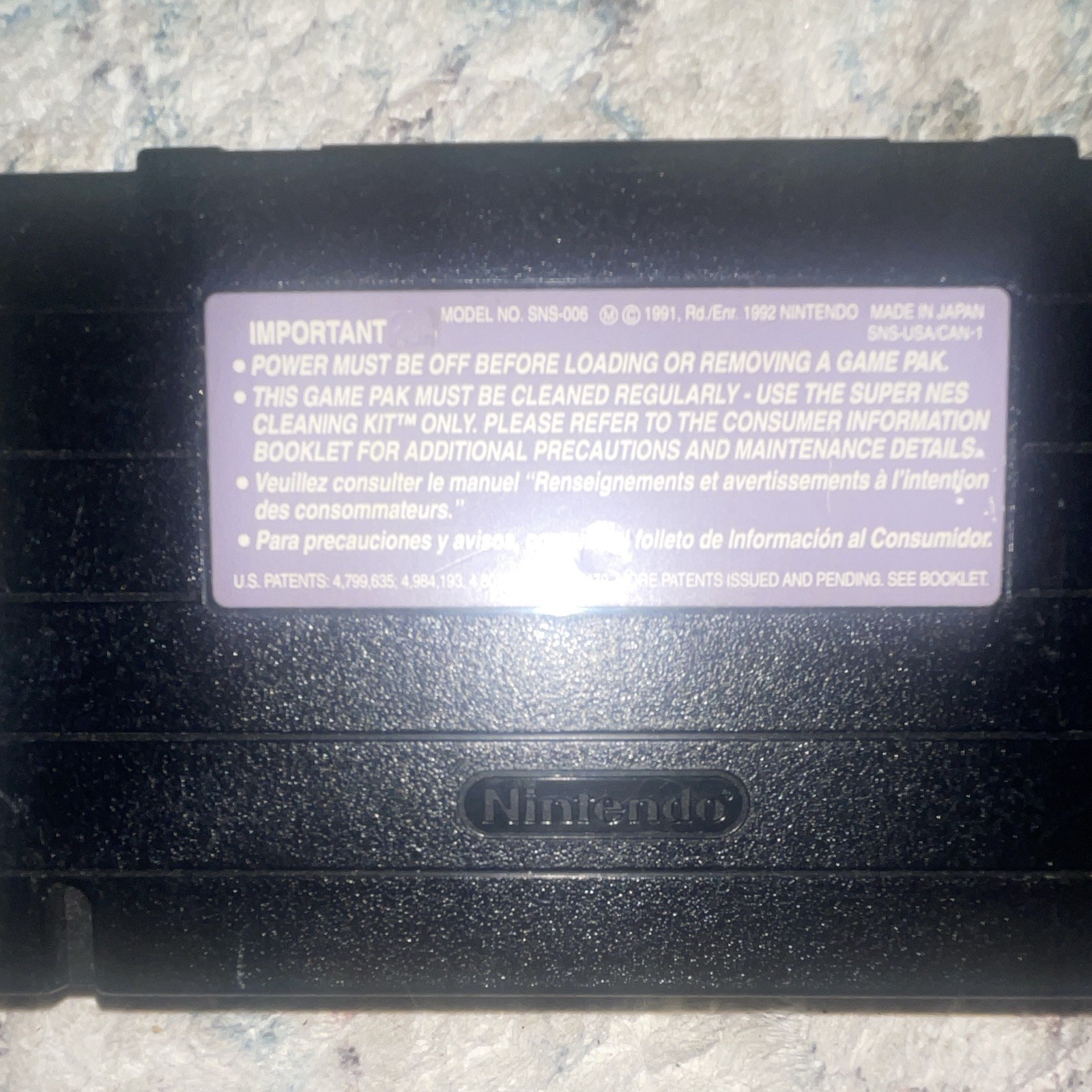 Nintendo Killer Instinct Nintendo SNES Game Cartridge NTSC-U/C (US/Canada)