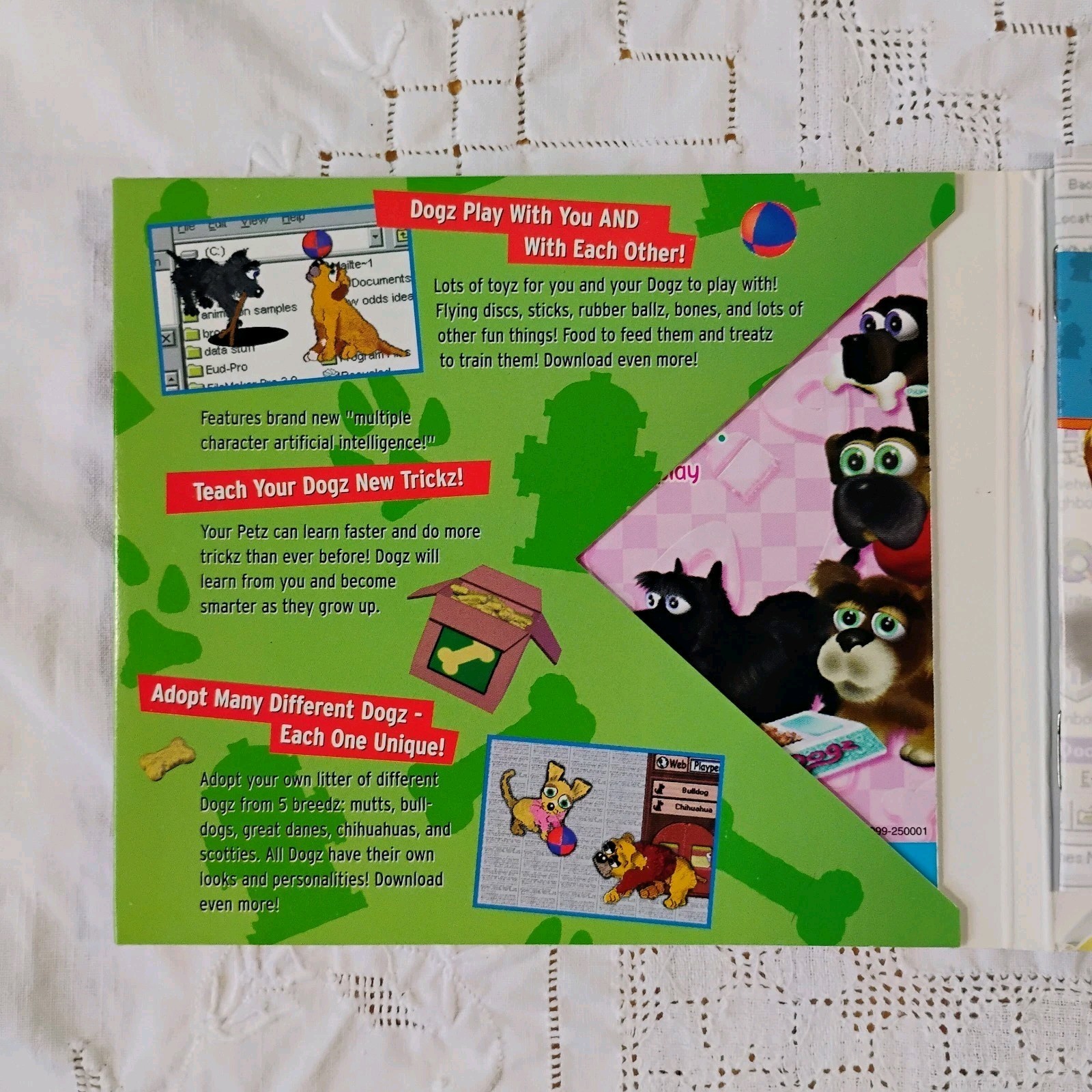 Dogz II Your Virtual Petz PC Windows 95 1997 Pet Game CD ROM PF.Magic