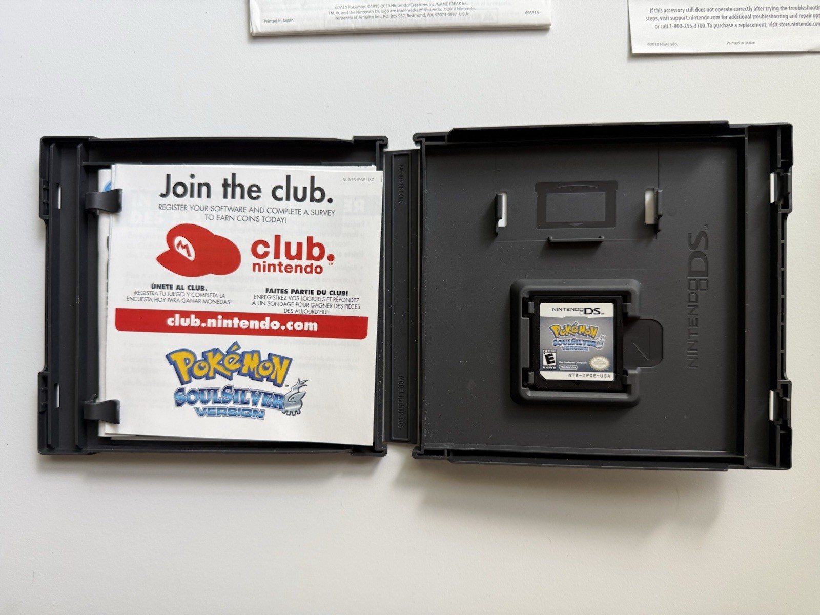Pokemon Soul Silver Version CIB (Big Box) With Pokewalker Tested Authentic