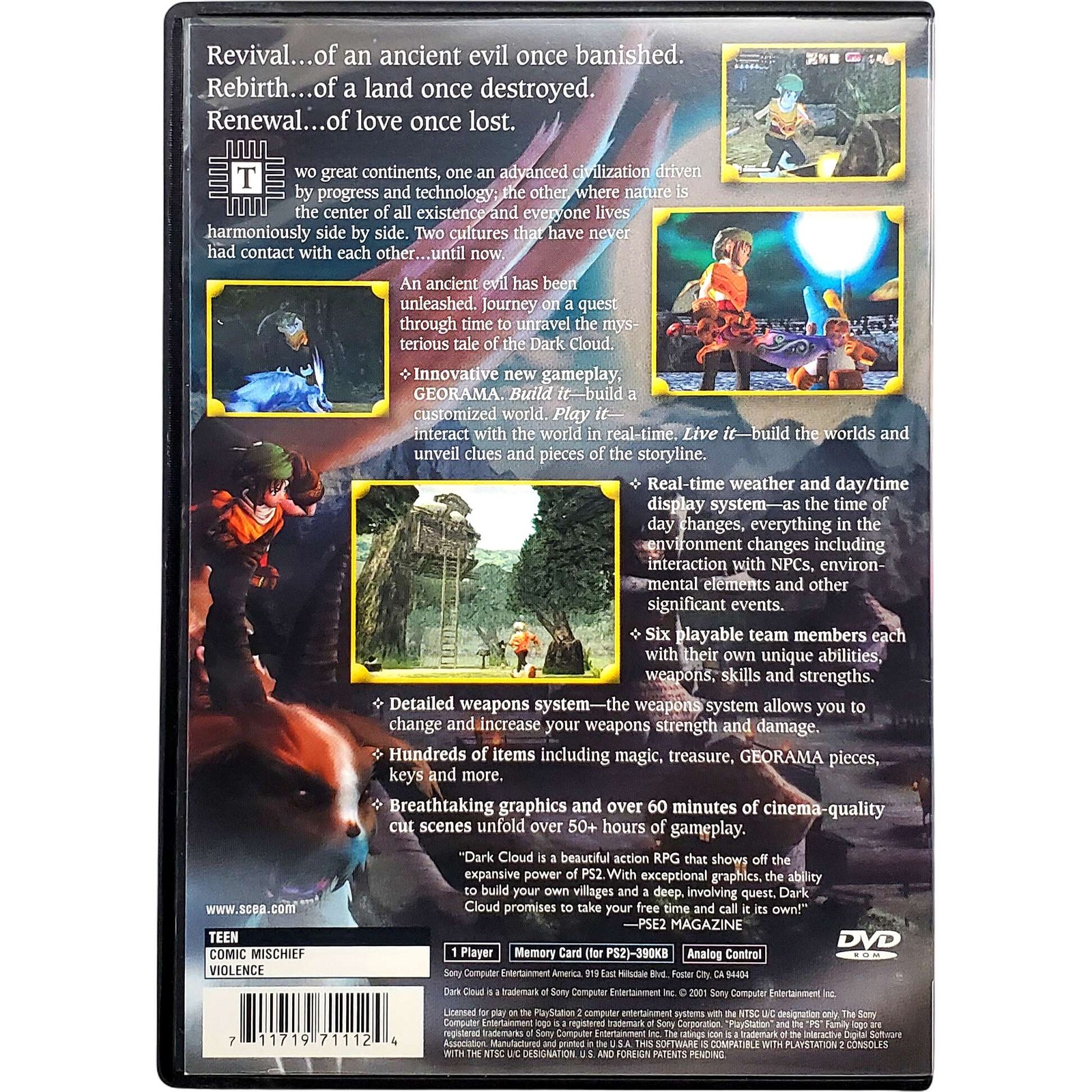 Dark Cloud Greatest Hits – Sony Playstation 2 Pristine Tested Authentic