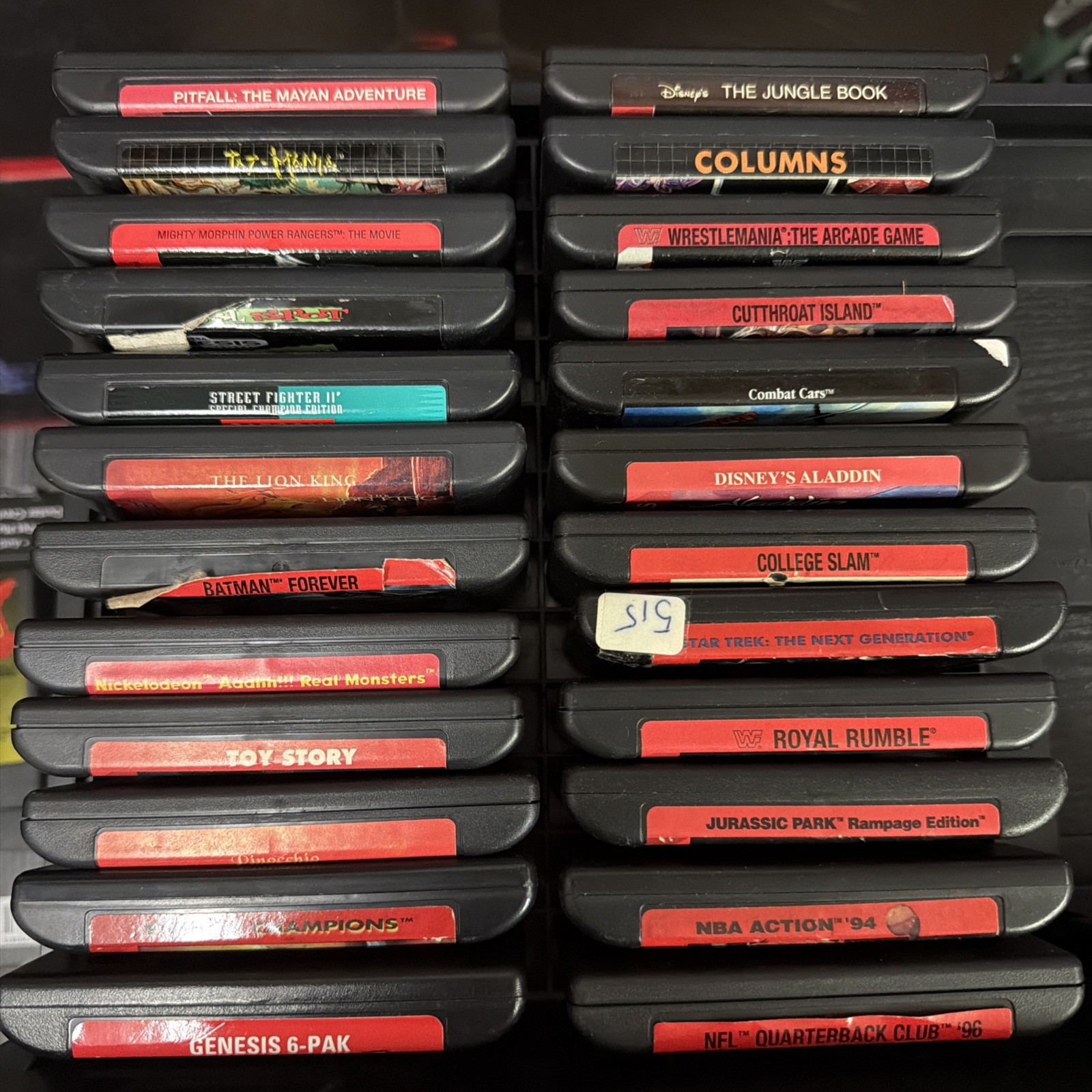 Lot Of 25 Sega Genesis Games Untested Comes In ALS Drawer Case