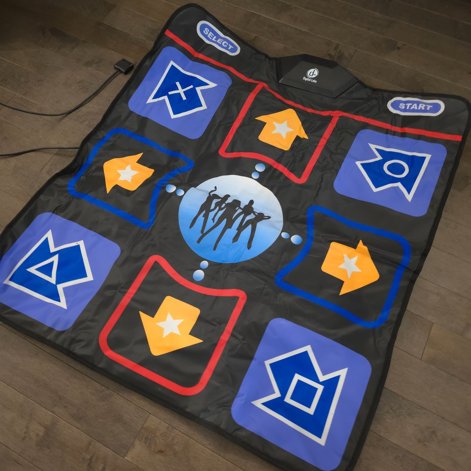 New Digital Labs Dance Pad Mat USB Plug DDR Style PC TV Rhythm Game Pad