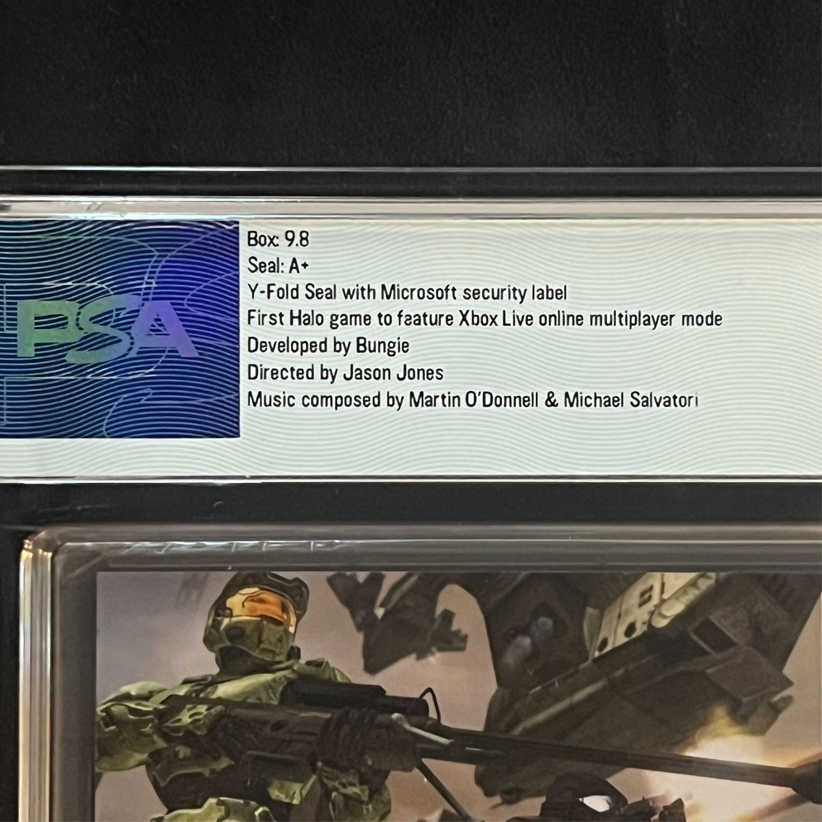 Halo 2 Platinum Hits Xbox – PSA 9.8 A+ – Not VGA / WATA / CGC