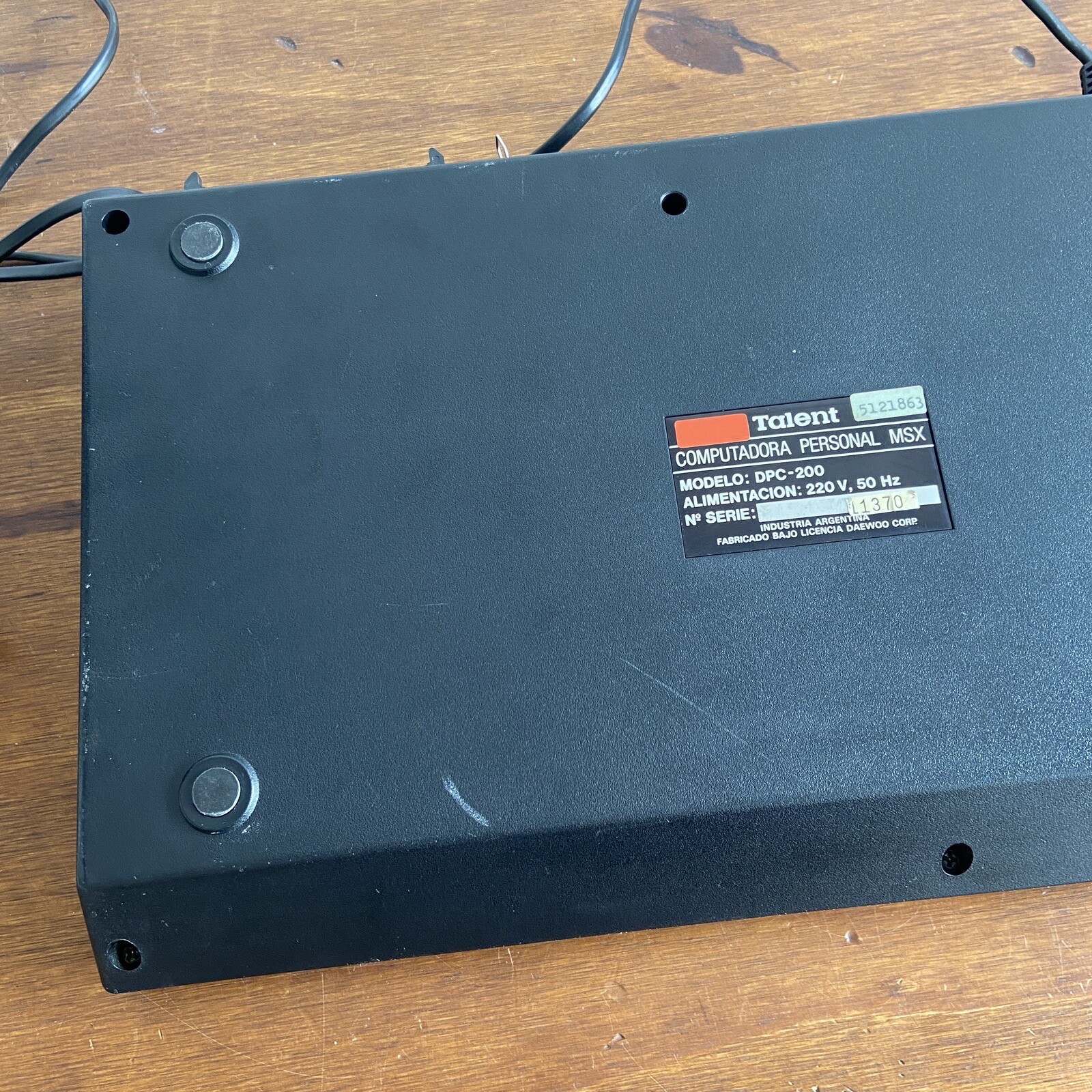 Talent Personal computer. MSX DPC-200 Argentina variant AS-IS