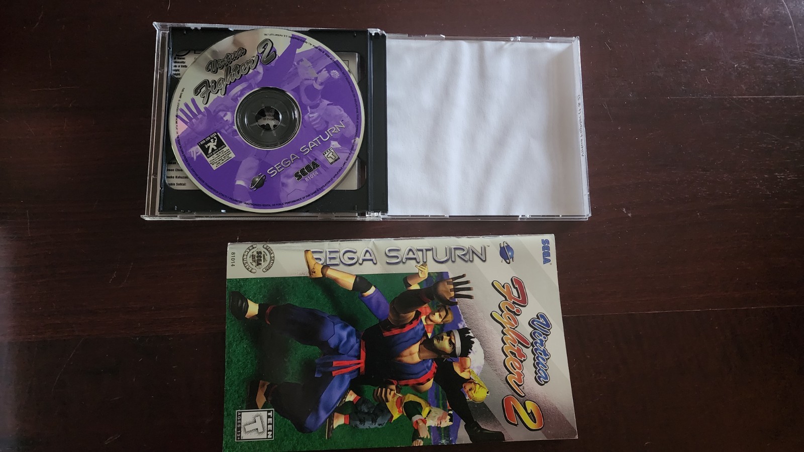 Virtua Fighter 1 AND Virtua Fighter 2 for Sega Saturn – BOTH Manuals Included!
