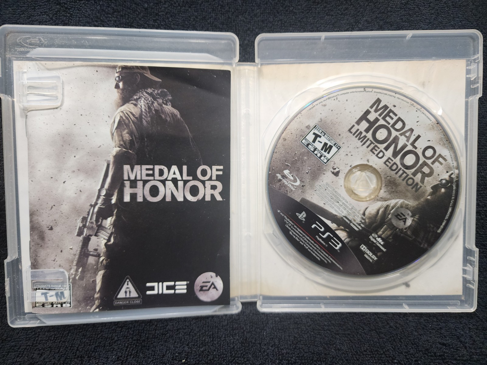 MEDAL OF HONOR PS3 Tested W/ Manual – damaged Cover Art
