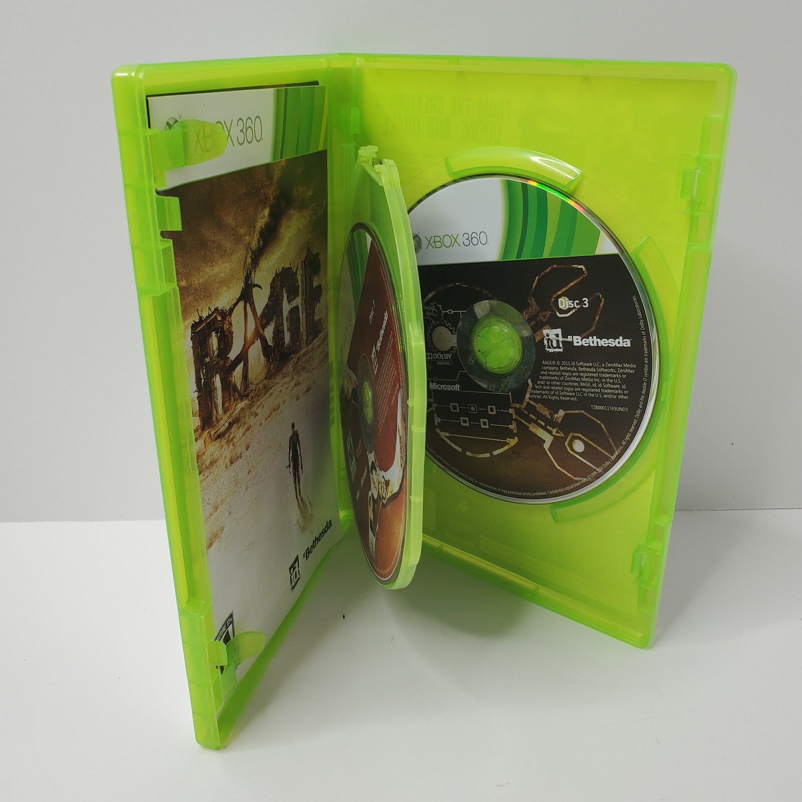 Rage (Microsoft Xbox 360, 2011, 3-Discs) Anarchy Edition – Includes Manual