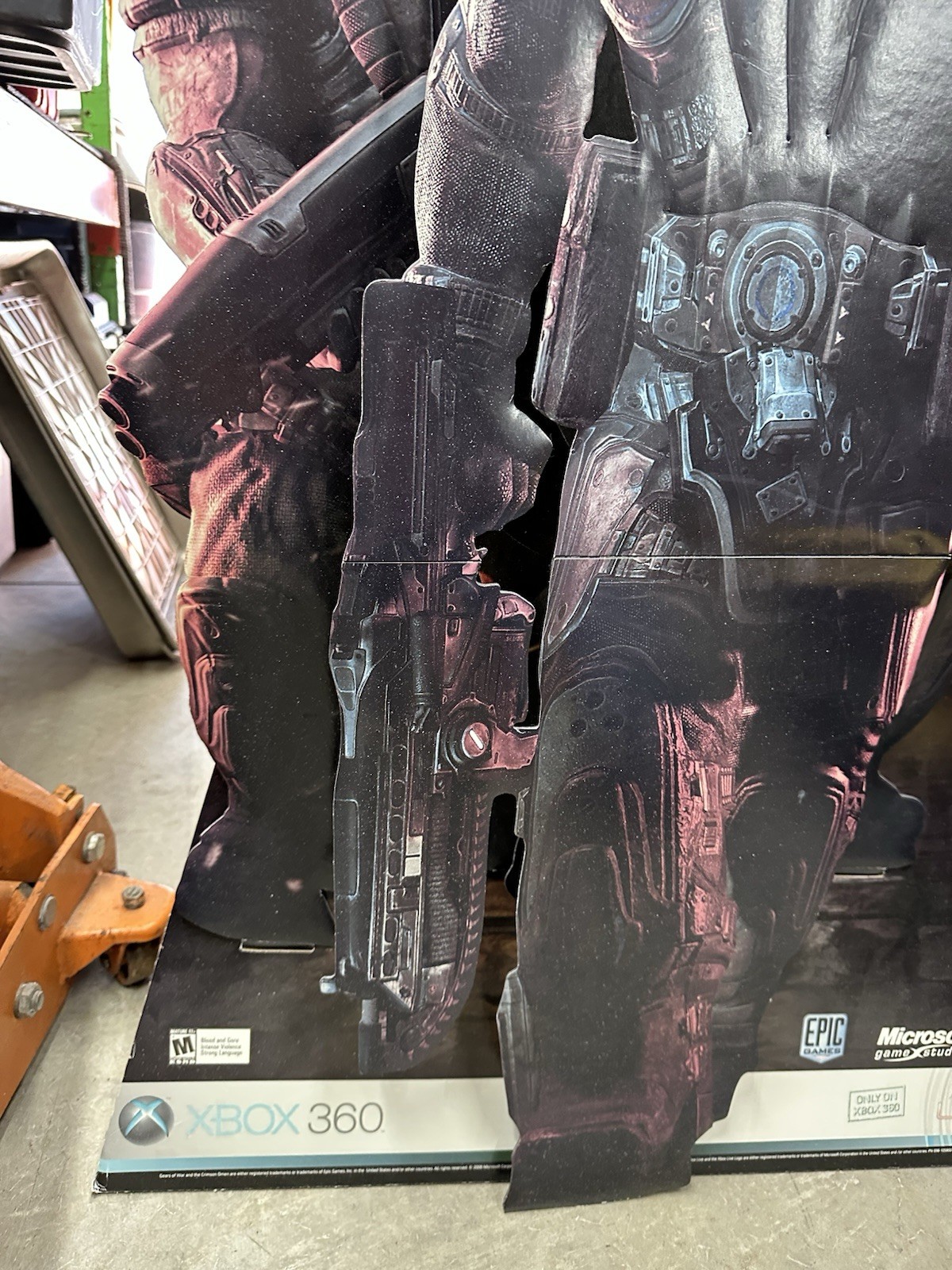 Gears of War Gamestop Store Display Standee Xbox One Game 5FT Marcus Fenix Promo