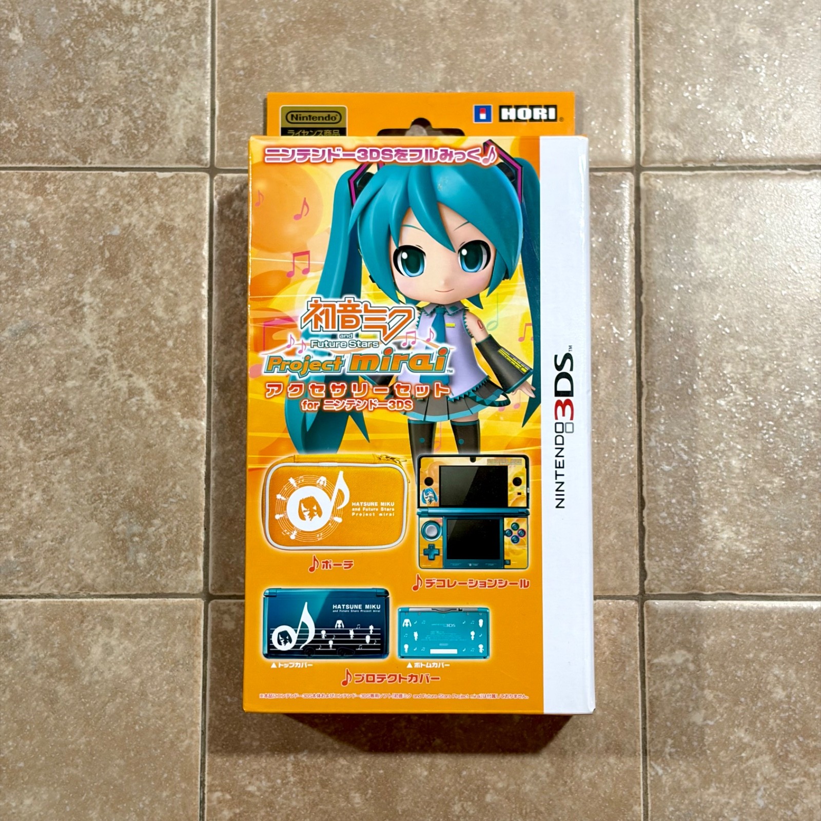 Hori Hatsune Miku Project Mirai Accessory Set for Nintendo 3DS Brand New Case