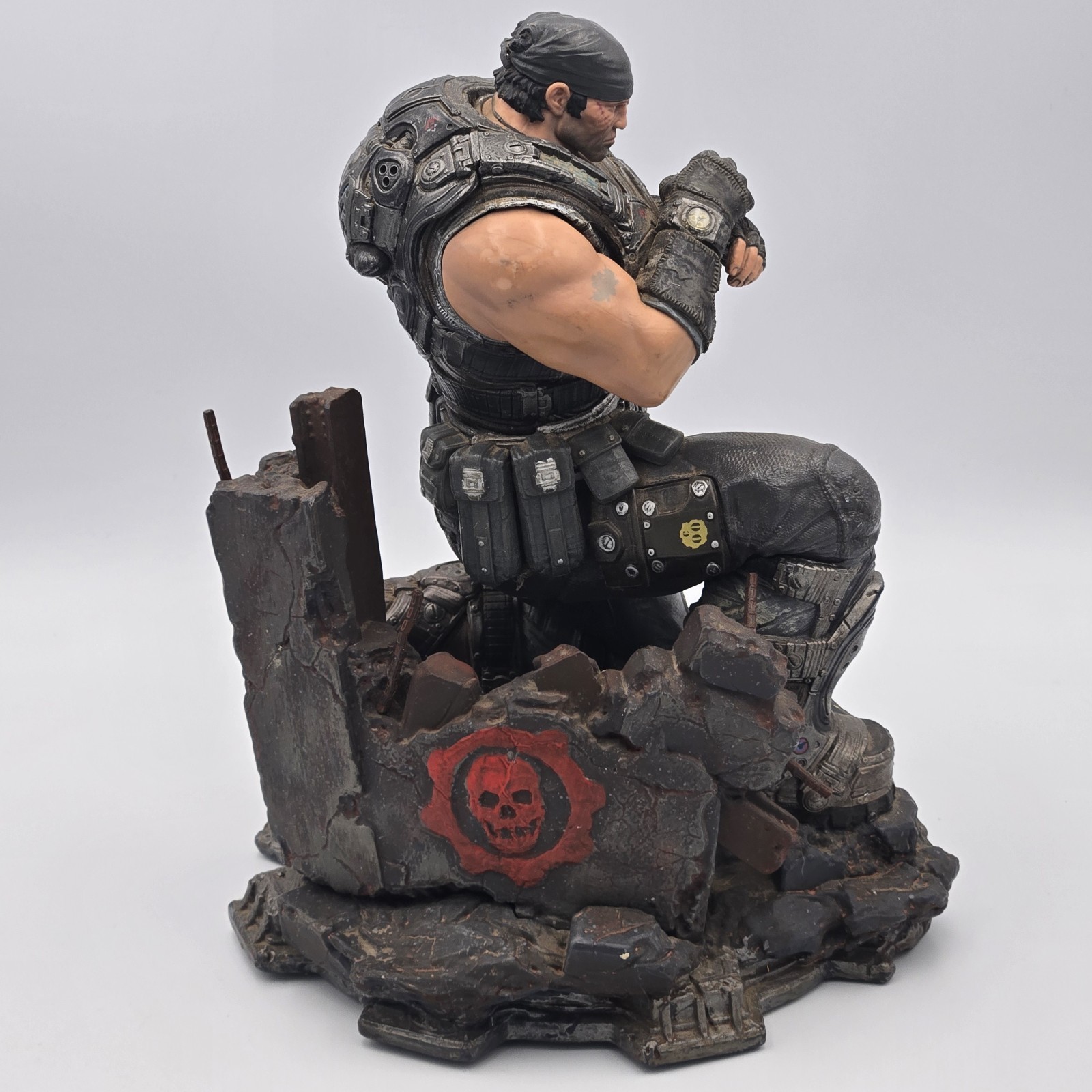 Epic Game Gears of War 3 Marcus Fenix Figure Limited Edition Statue NO GUN