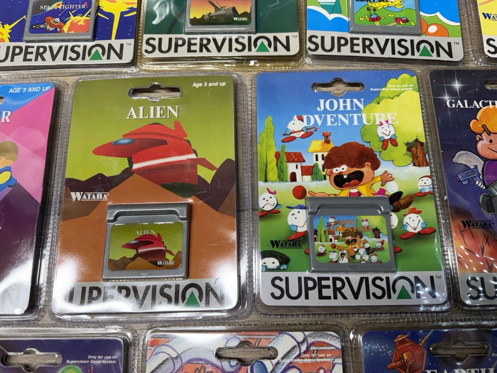 Rare Vintage Watara Supervision Handheld Console New Sealed Games Lot Of 25 NIB