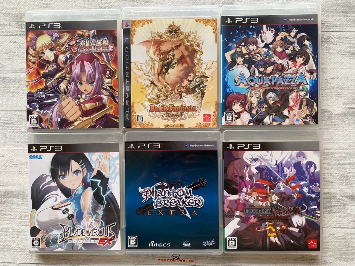 SONY PS3 Koihime & Blade Arcus & Battle Fantasi Phantom Aqua Pazza Under Night