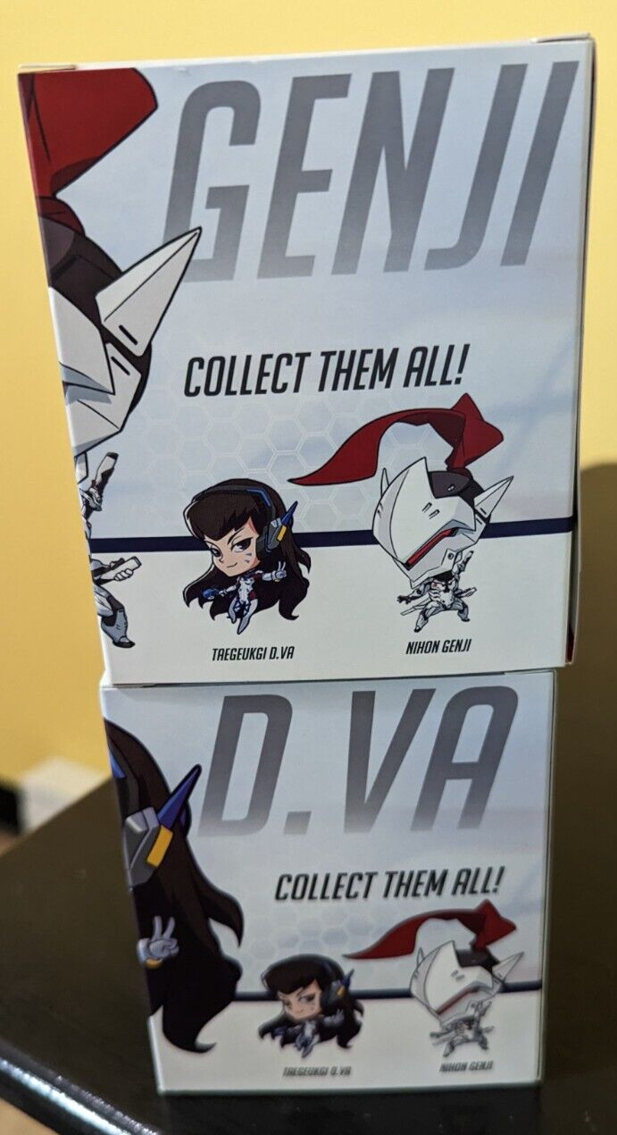 Overwatch Cute But Deadly Summer Games Taegeukgi D.Va + Nihon Genji Figures