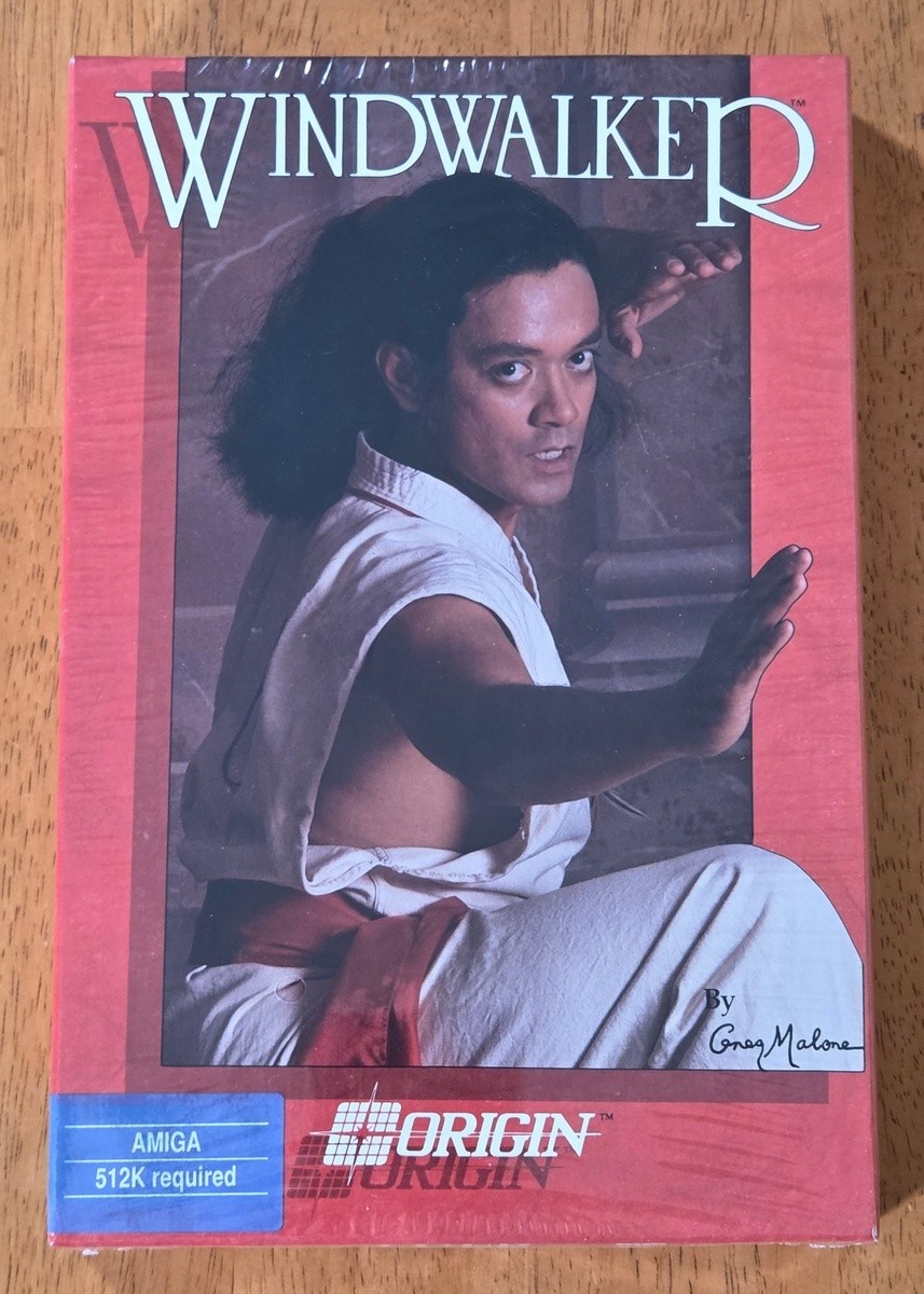 New Sealed Windwalker Moebius Commodore Amiga Big Box Game Complete CIB 1989