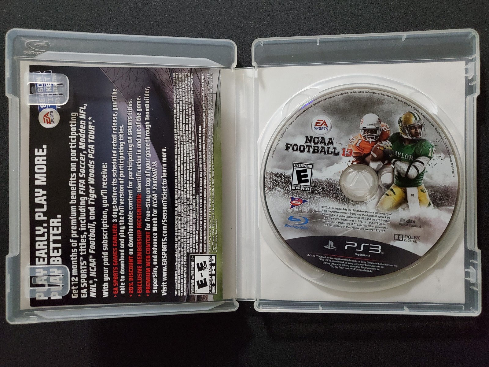 NCAA Football 13 (Sony PlayStation 3, PS3, 2012)