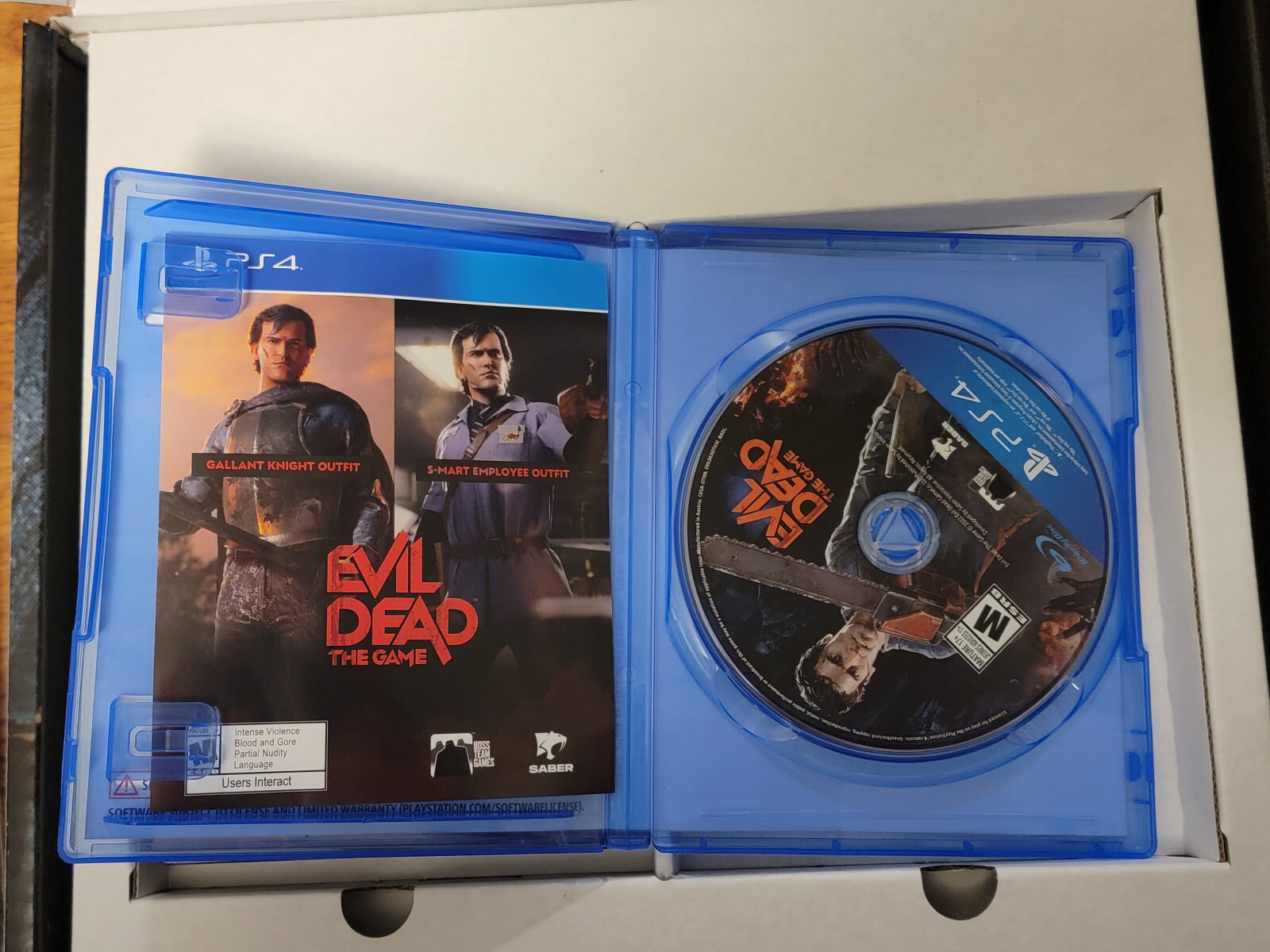 Evil Dead: The Game Collectors Edition PS4 with Medium Shirt, Vinyl Soundtrack,