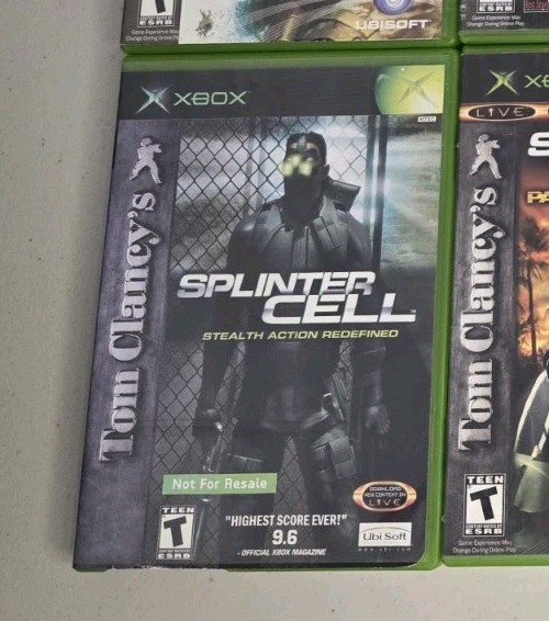Xbox Lot X 4 Games Tom Clancy’s – Ghost Recon & Splinter Cell -Condition Varies
