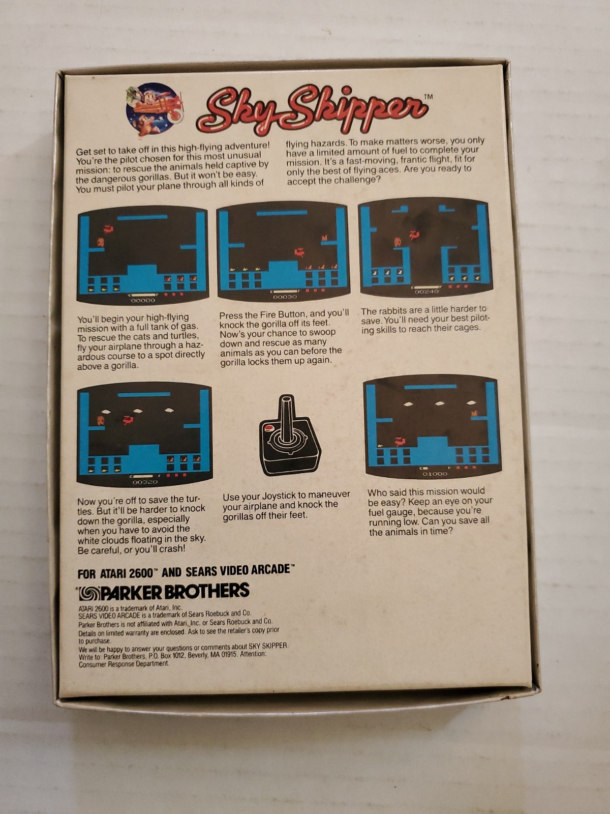 Sky Skipper Atari 2600 1983 Parker Brothers